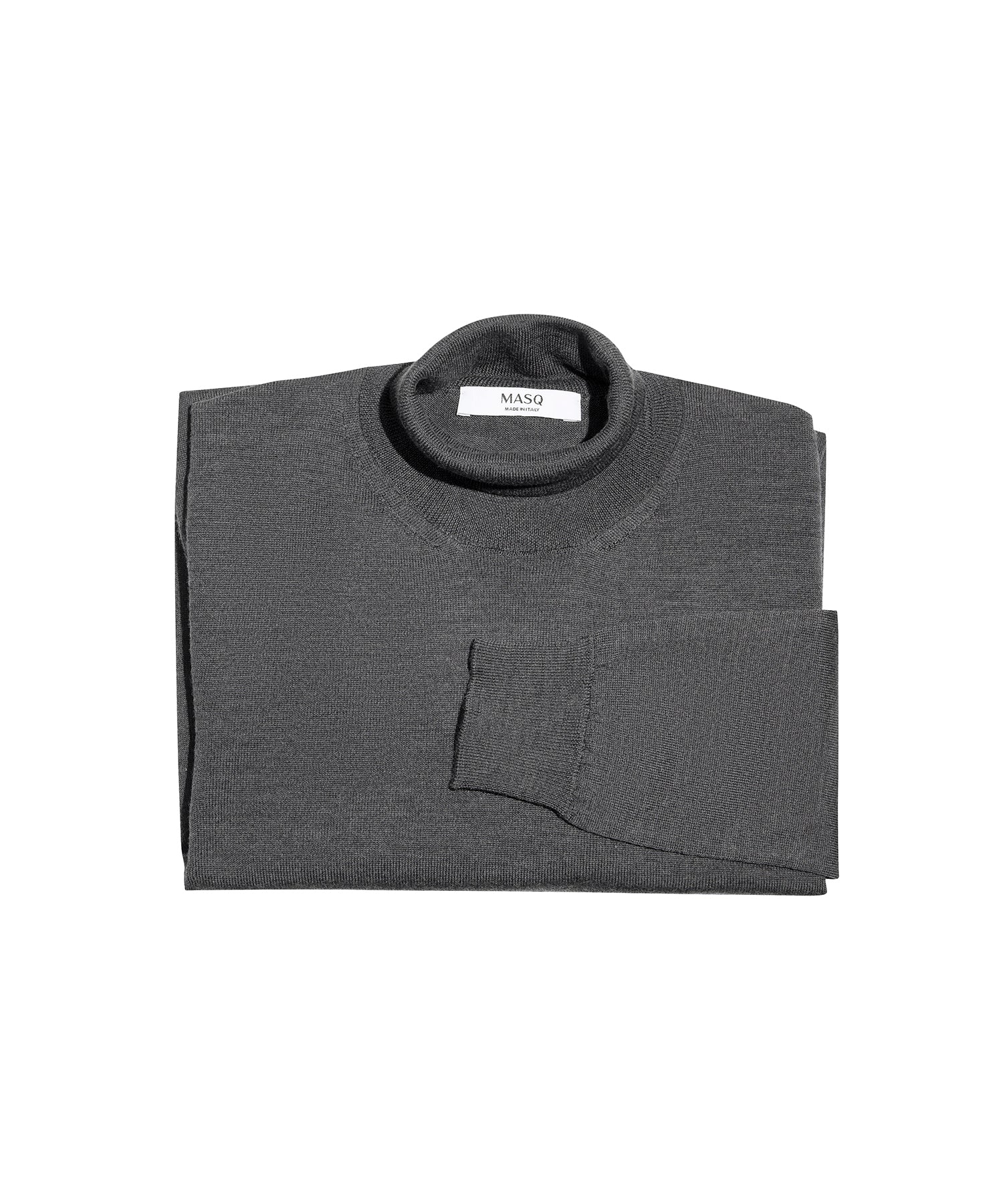 MASQ CHARCOAL ROLL NECK SWEATER RN5002-0125