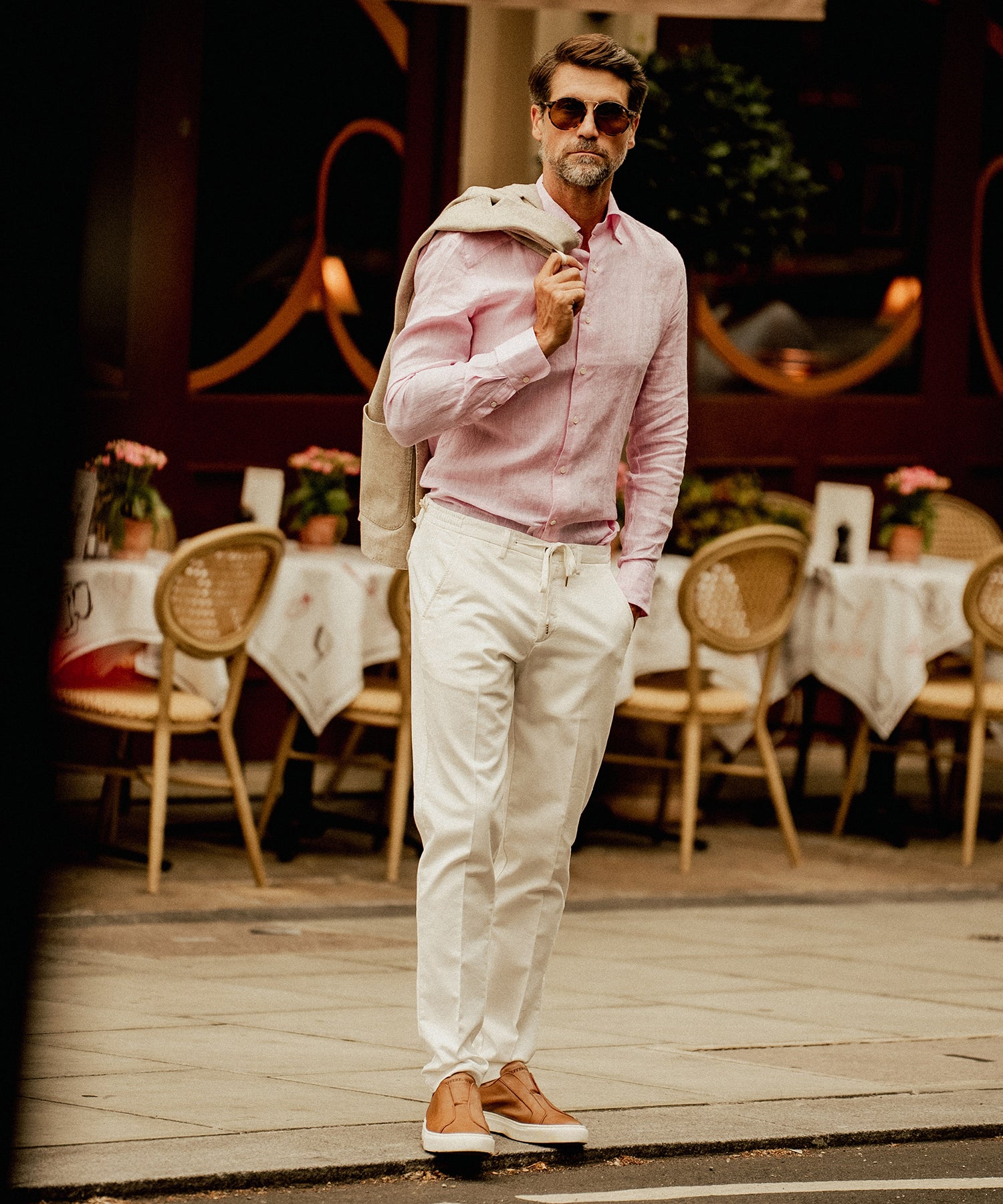 WHITE CHINOS BG41