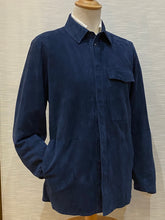 Load image into Gallery viewer, 00457SF-845 SUEDE SHIRT BLUE 222346
