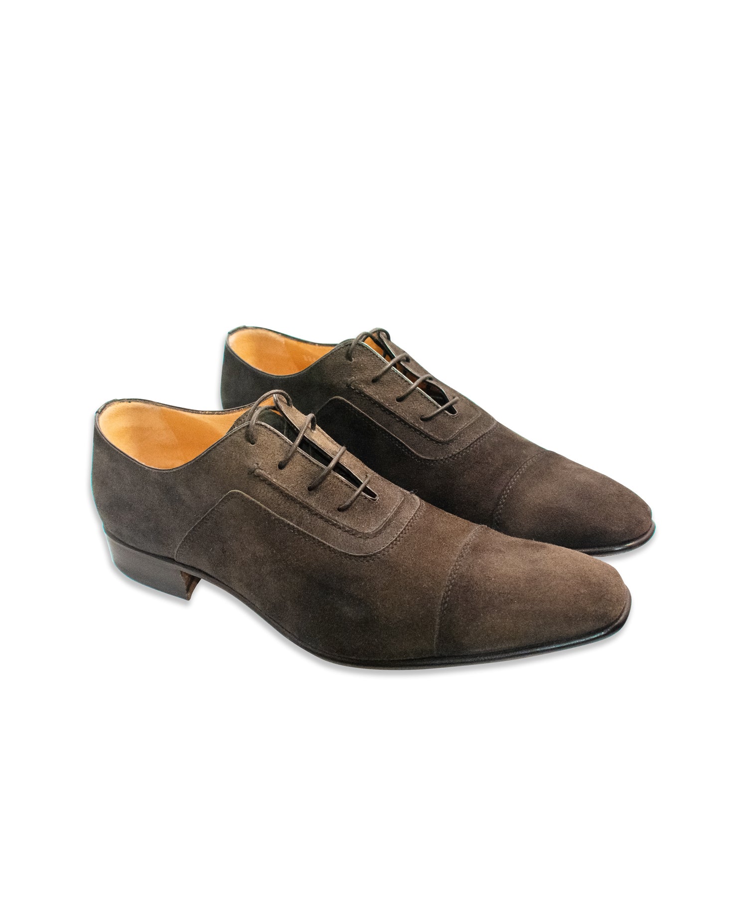Brown Suede Oxford Shoes
