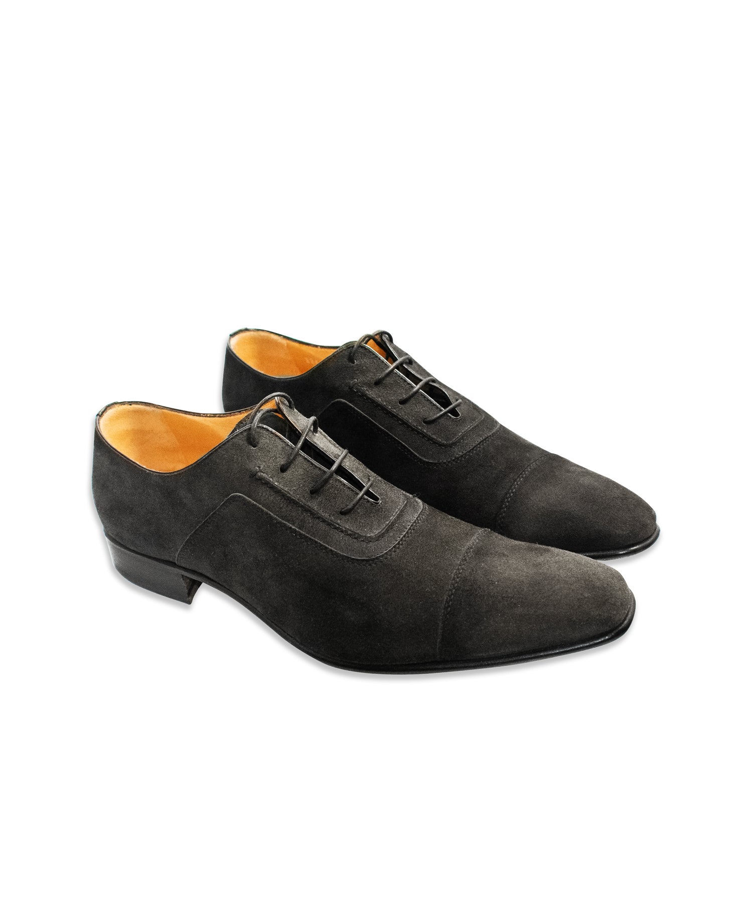 Black Suede Oxford Shoes