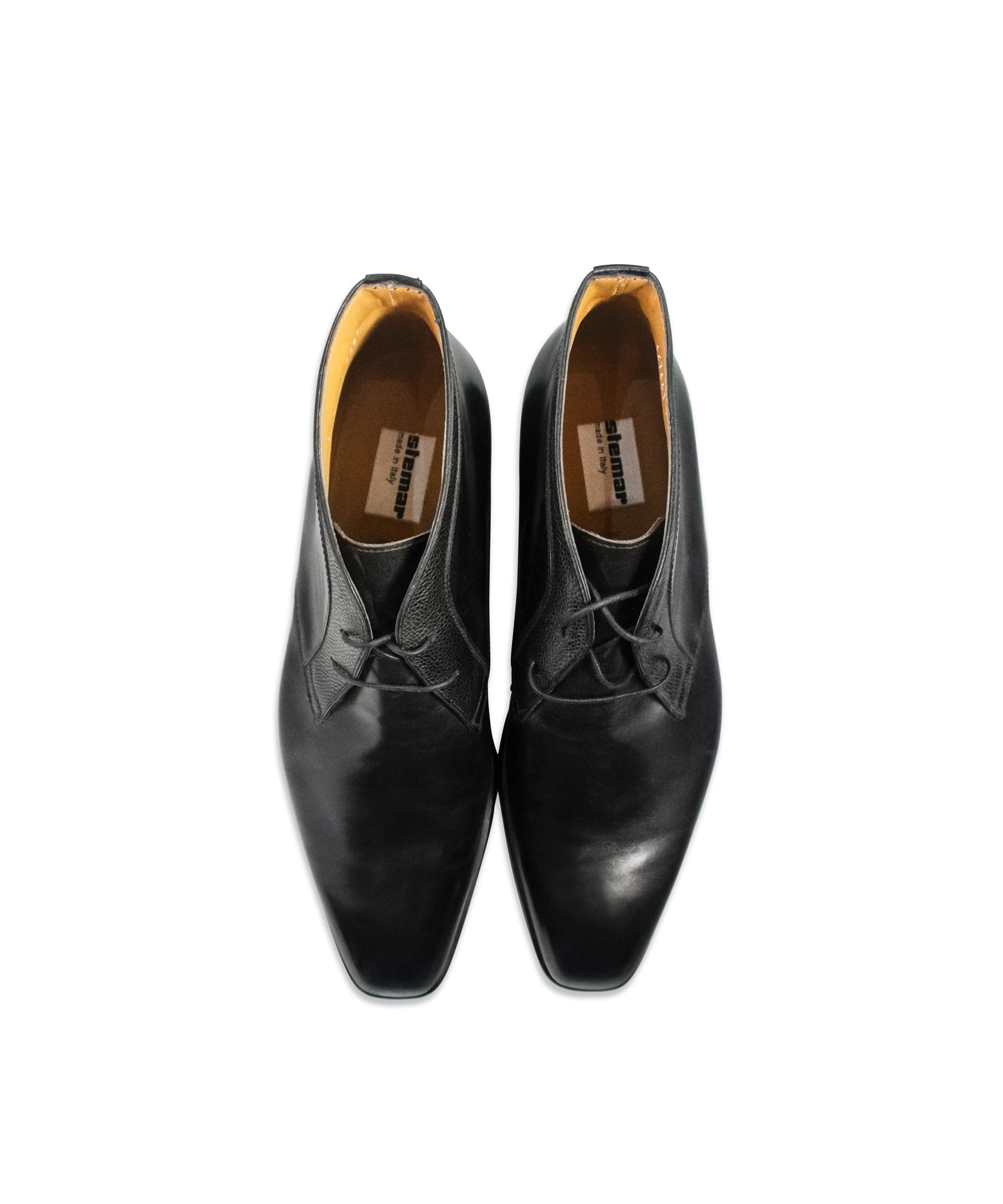 Black Leather Chukka Boots