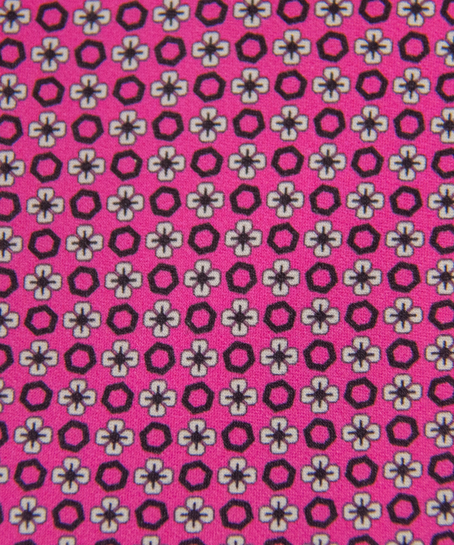 Pink Silk Tie – Mini Floral Pattern
