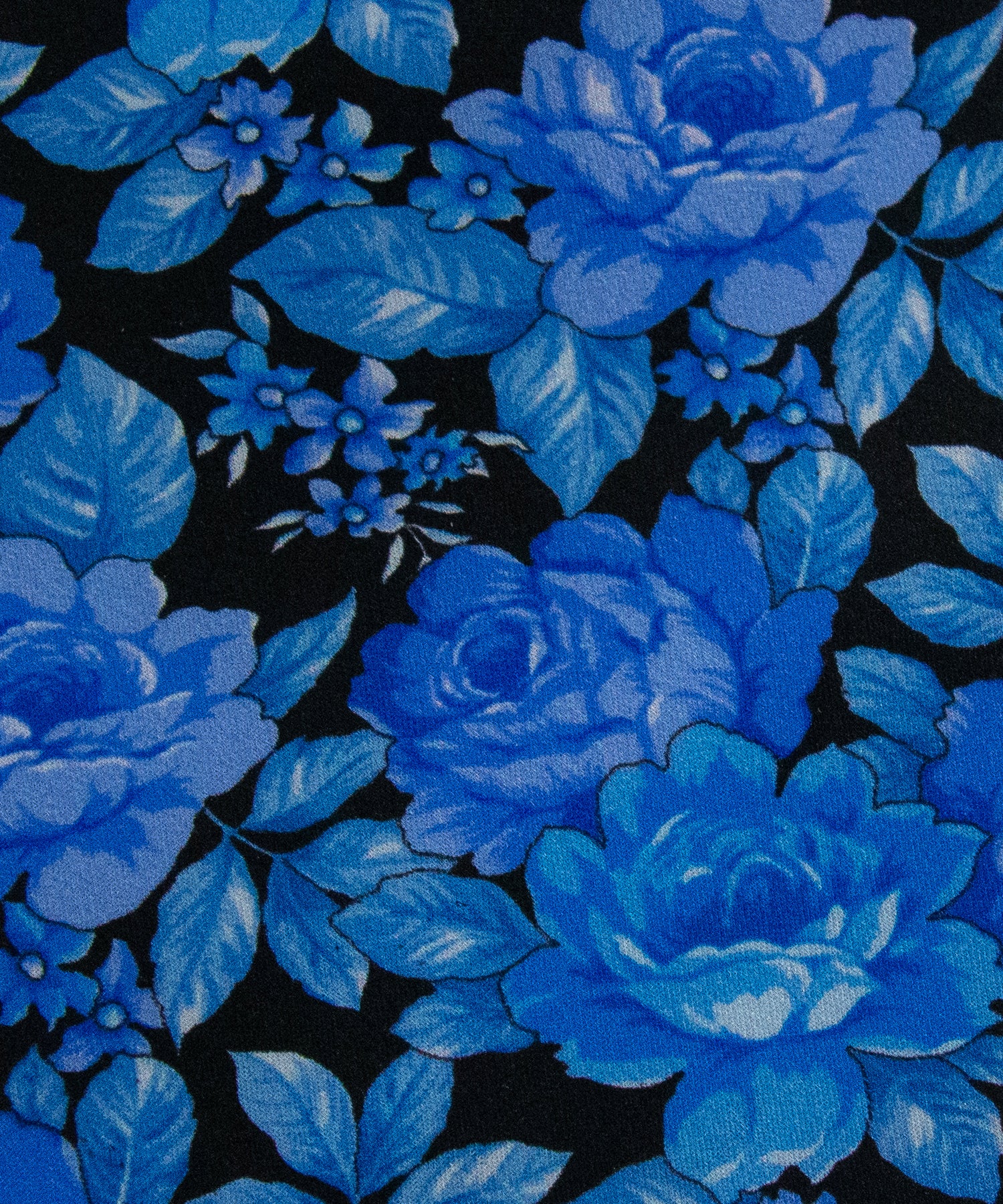 Blue Silk Tie – Rose Garden
