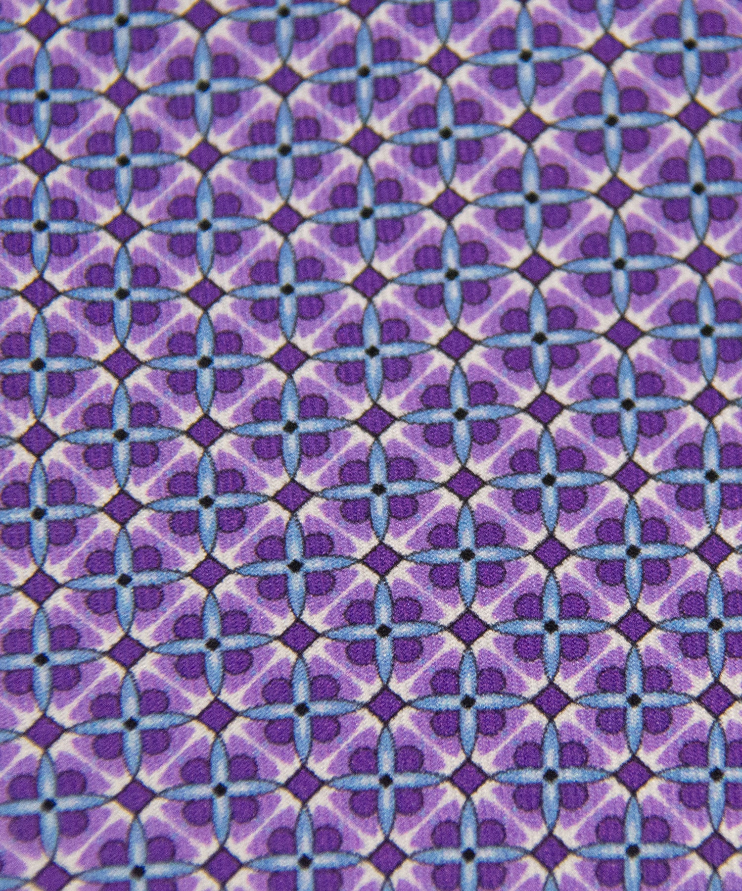 Purple Silk Tie – Geometric Web