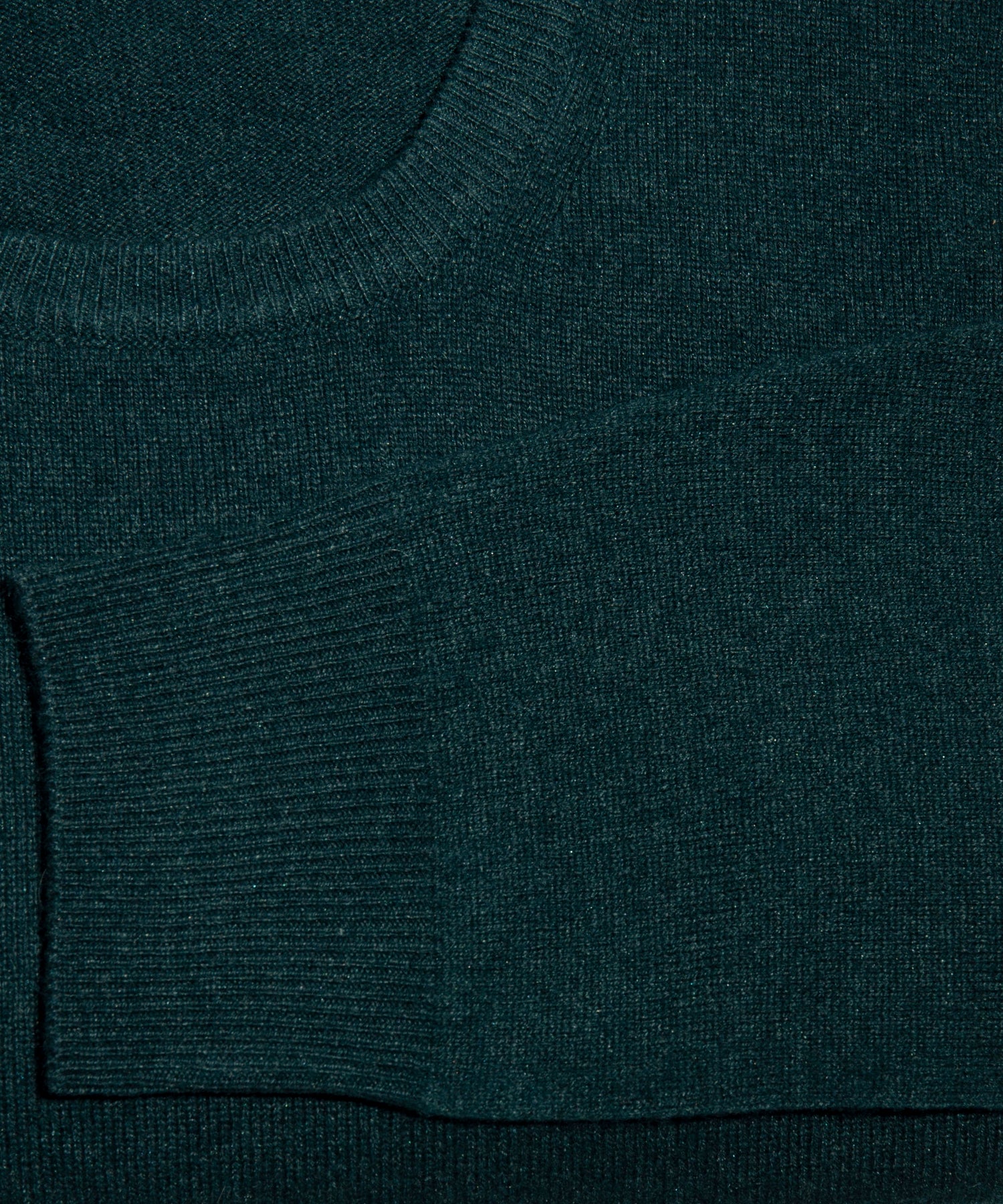GREEN SWEATER - SUPER FINE WOOL - F.LAURENTIIS