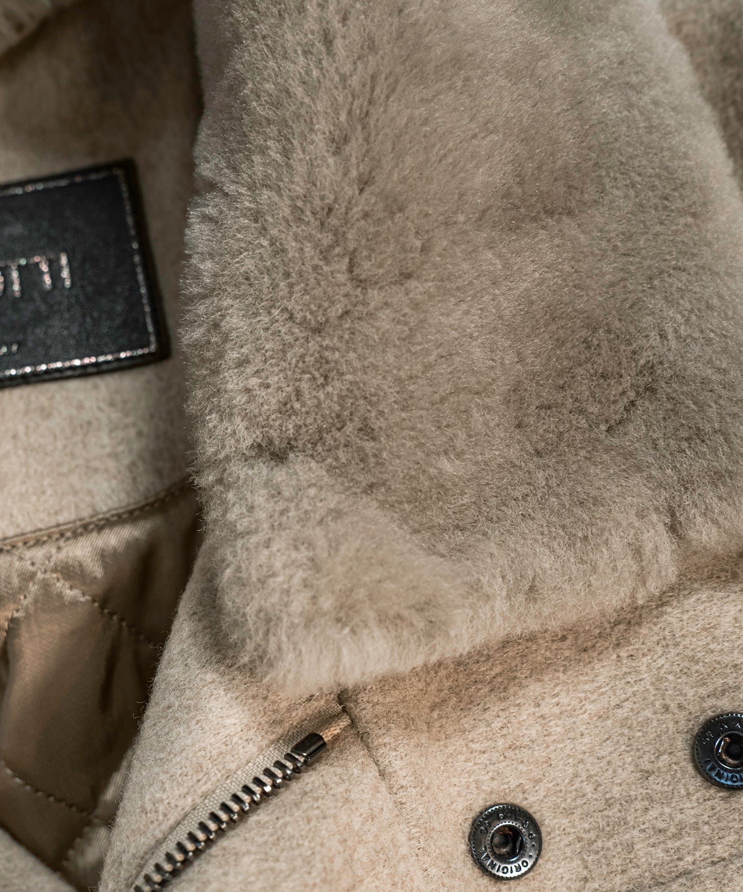 BEIGE 3/4 COAT/AGNELLO