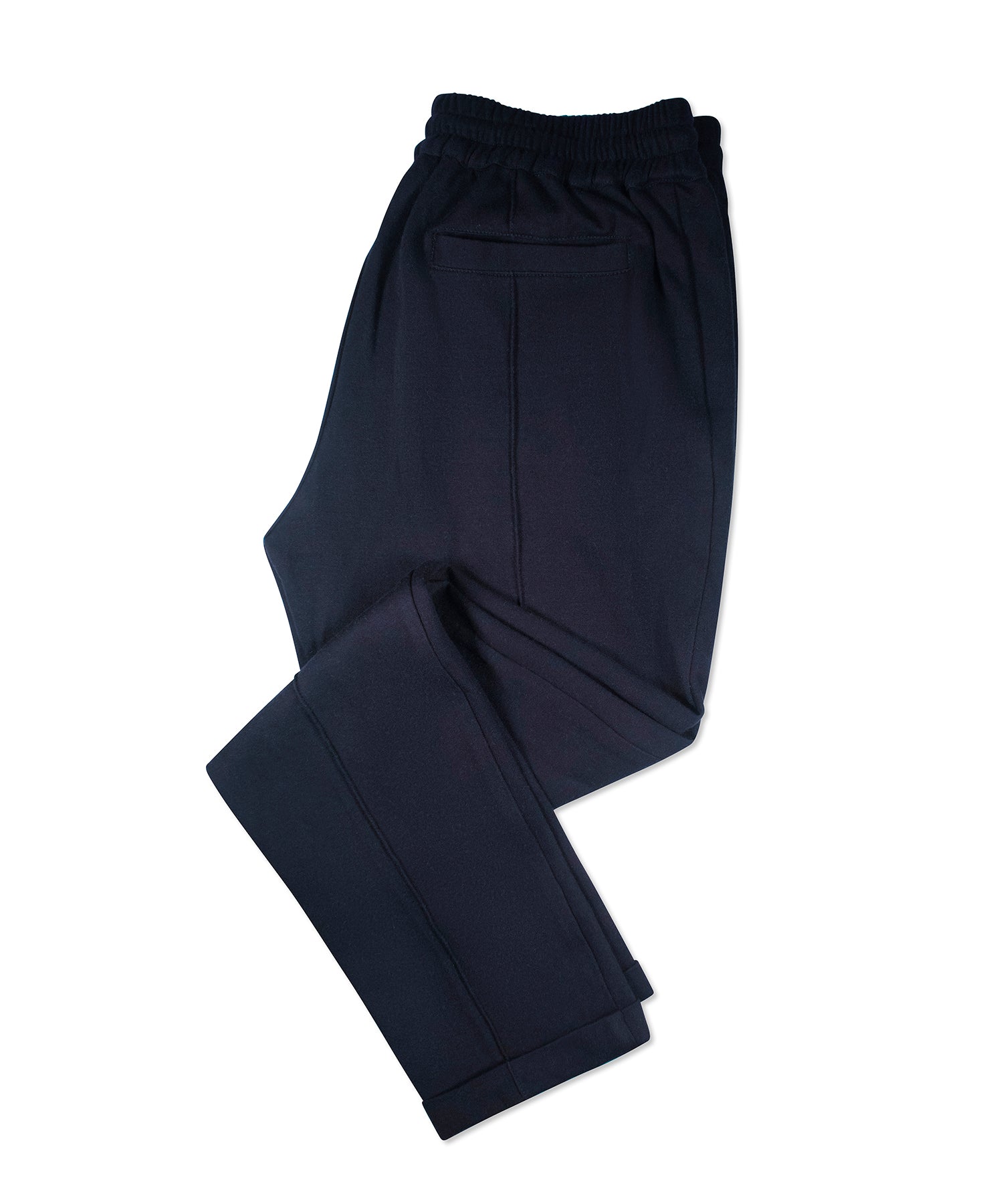 Navy Cashmere-Cotton Joggers