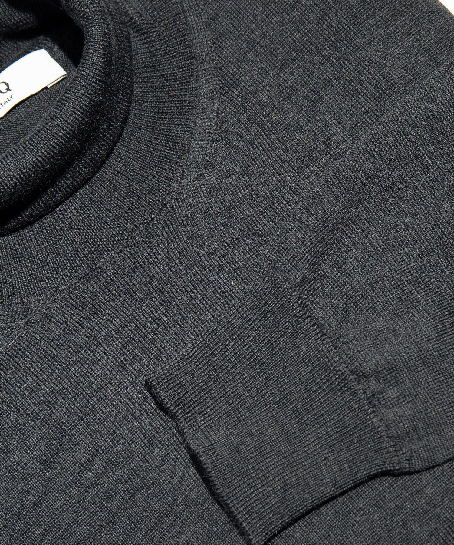 MASQ CHARCOAL ROLL NECK SWEATER RN5002-0125