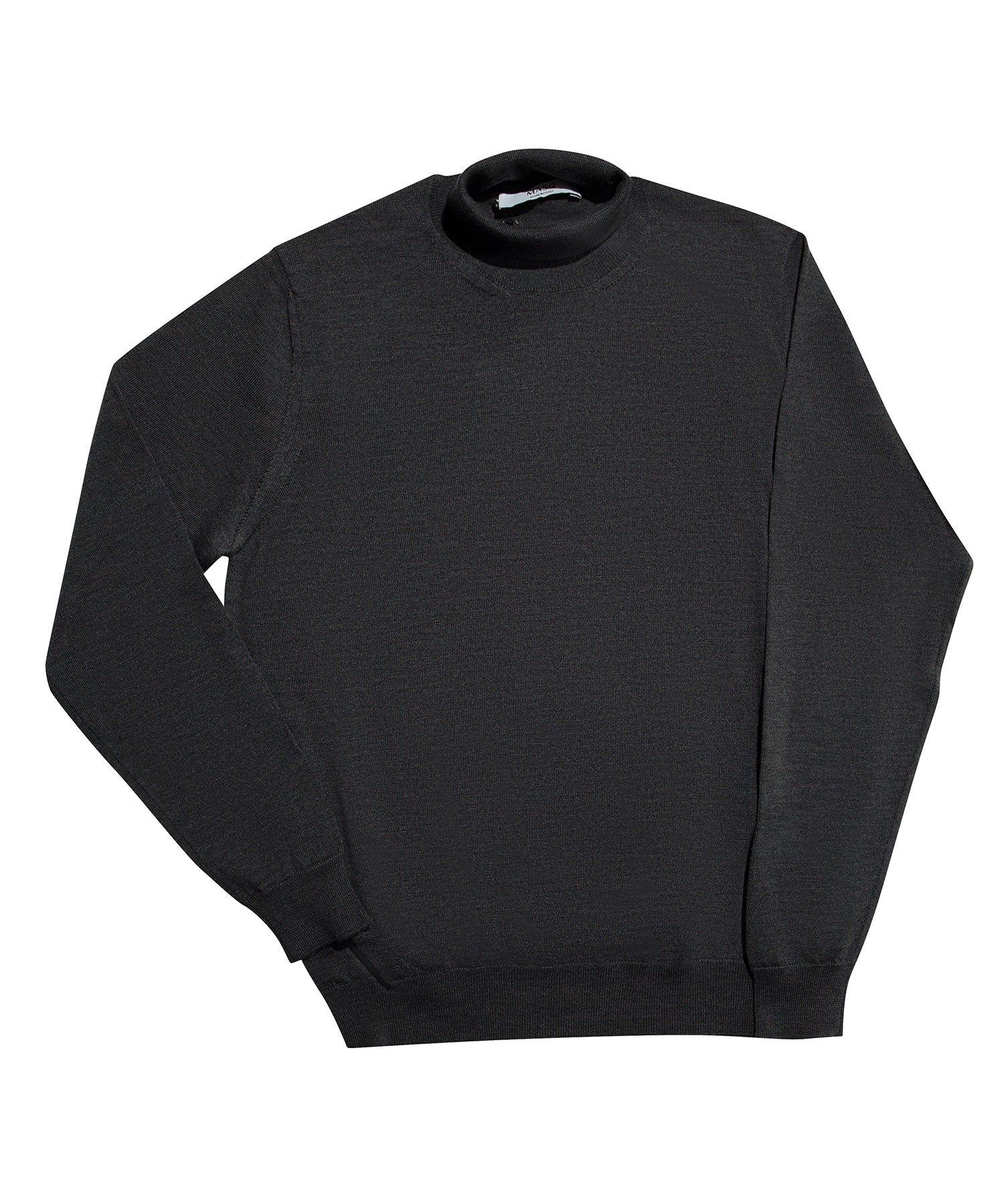 MASQ CHARCOAL ROLL NECK SWEATER RN5002-0125