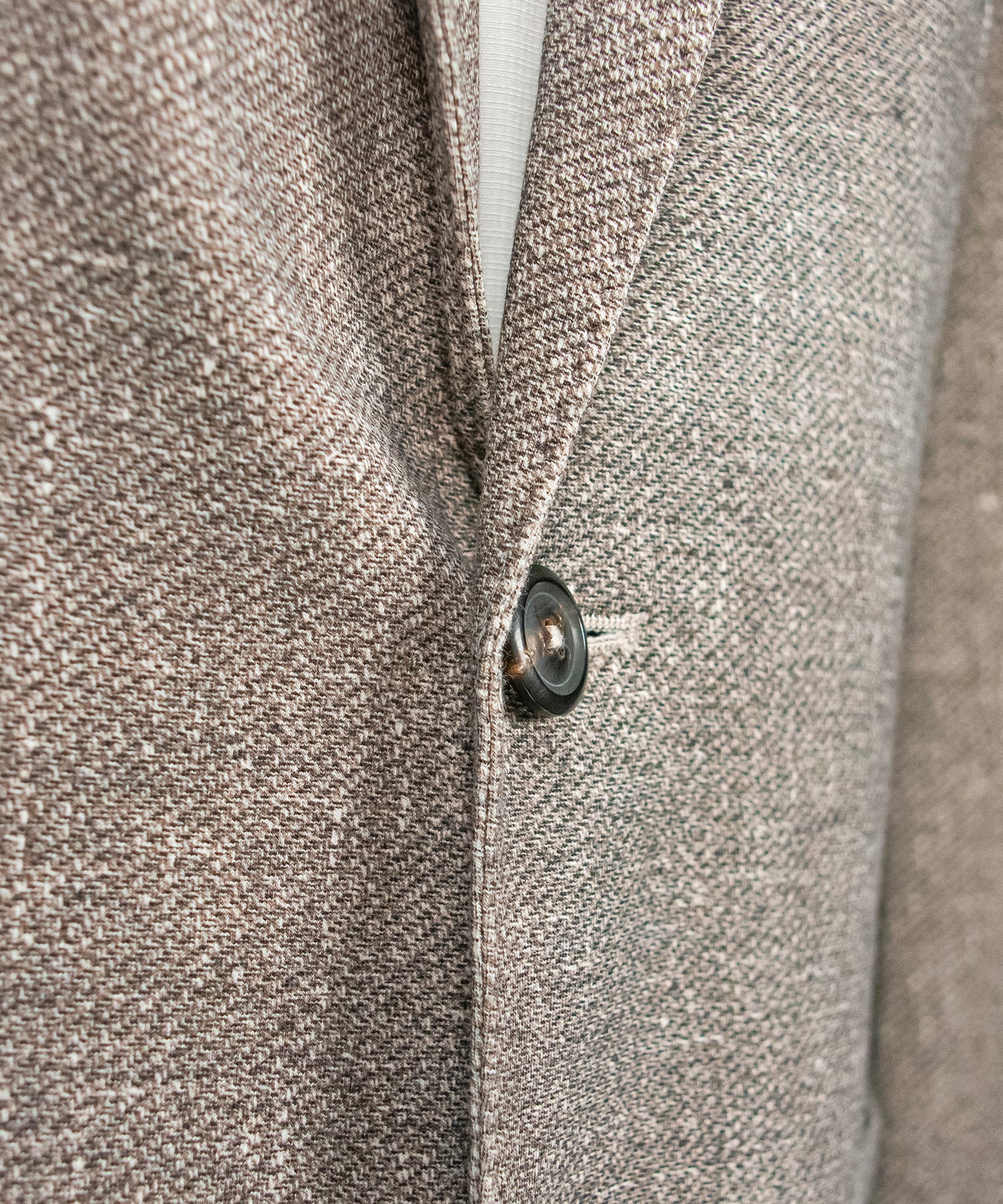 Stone Cotton Blazer – Soft Textured Weave
