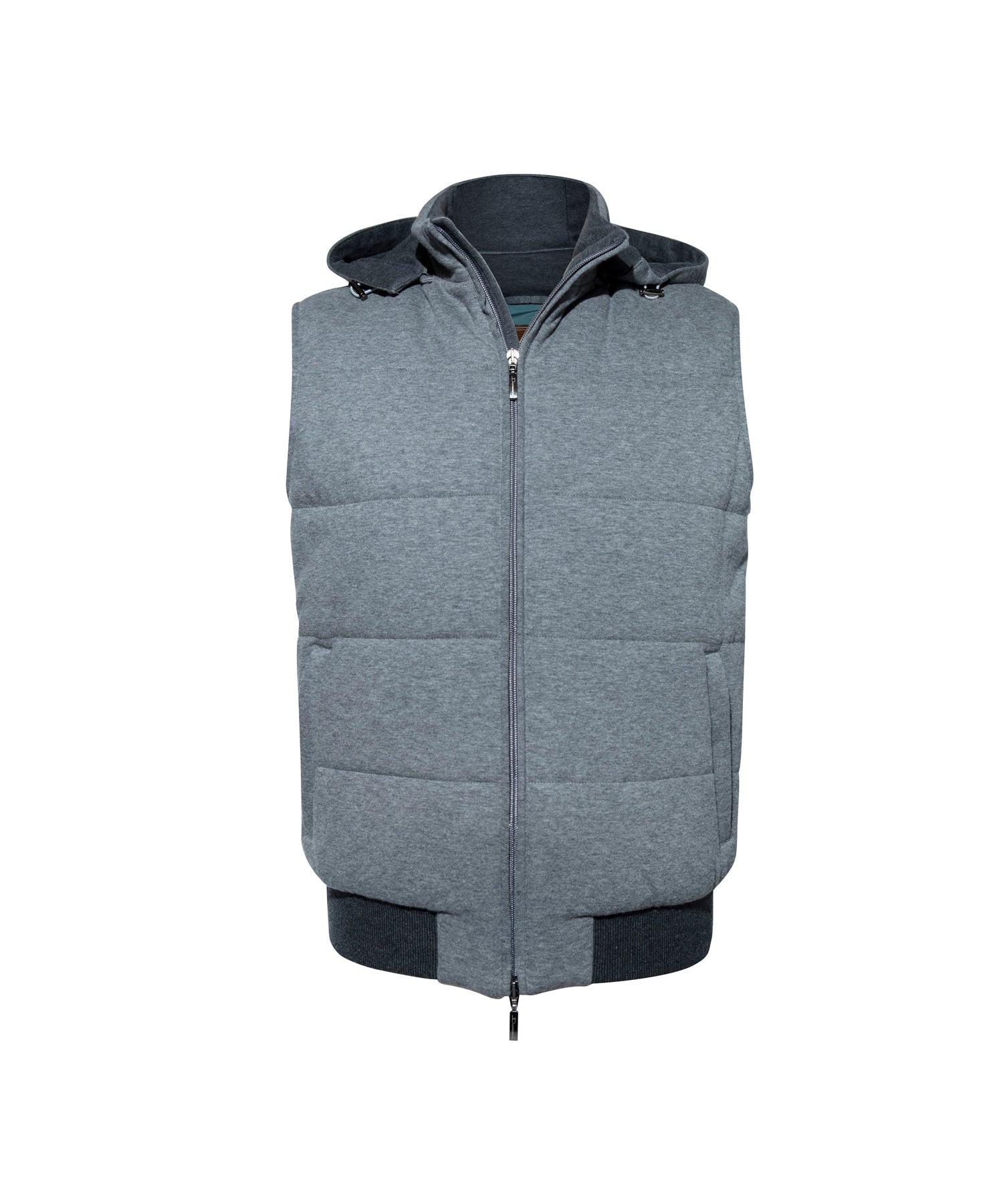 GREY GILET DETACHABLE HOOD A403/CAP