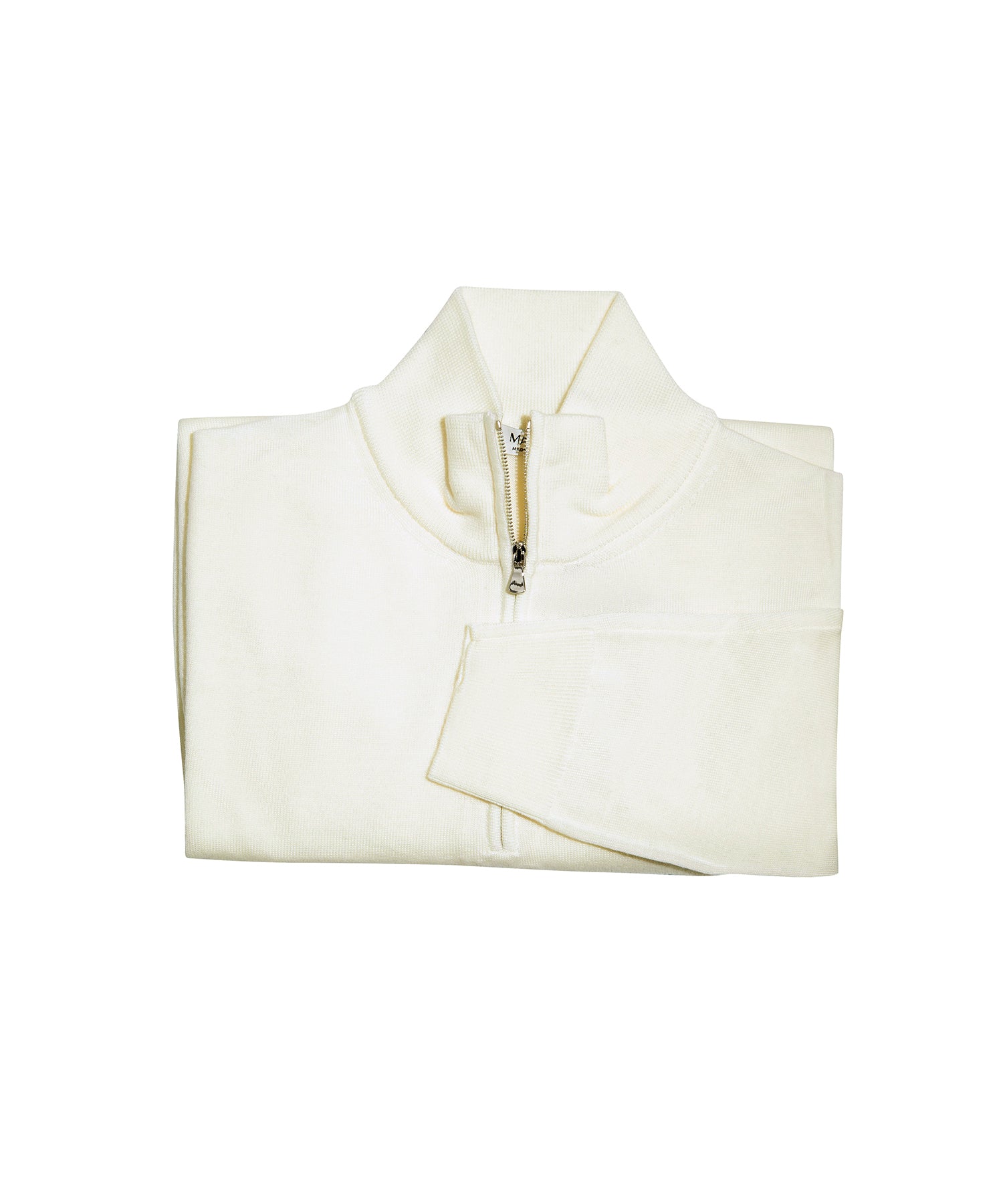 MASQ CREAM 3/4 ZIP SWEATER 5011-0125