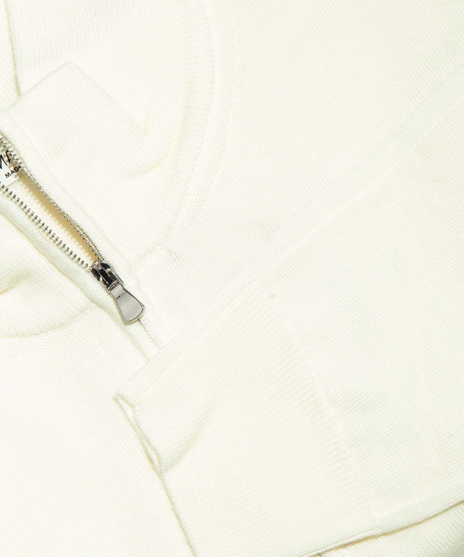 MASQ CREAM 3/4 ZIP SWEATER 5011-0125