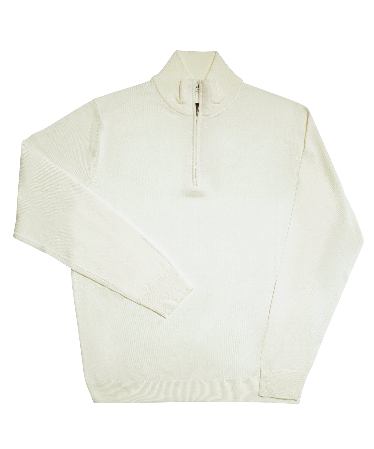 MASQ CREAM 3/4 ZIP SWEATER 5011-0125