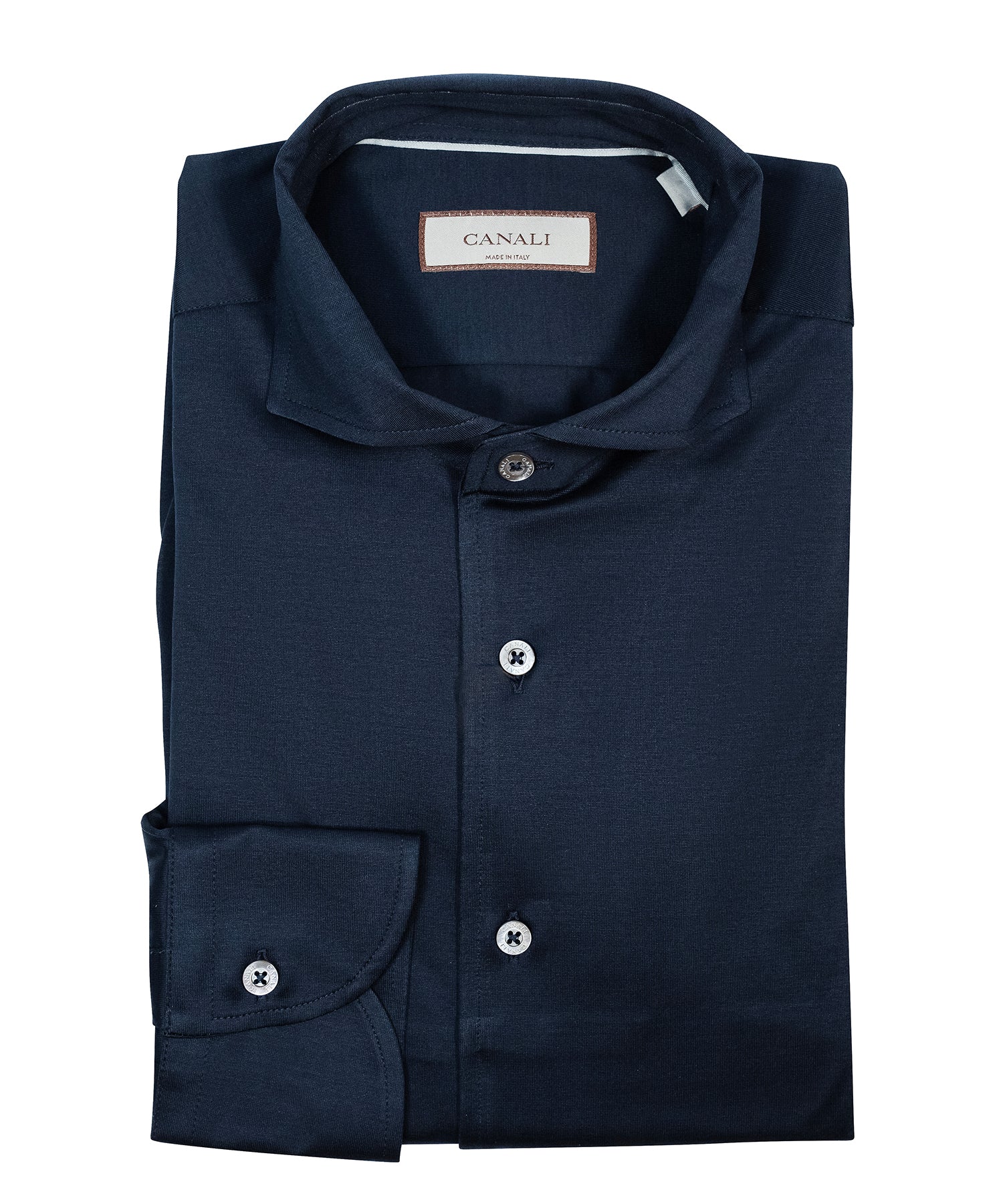 NAVY JERSEY SPORT SHIRT: CSL7056-301