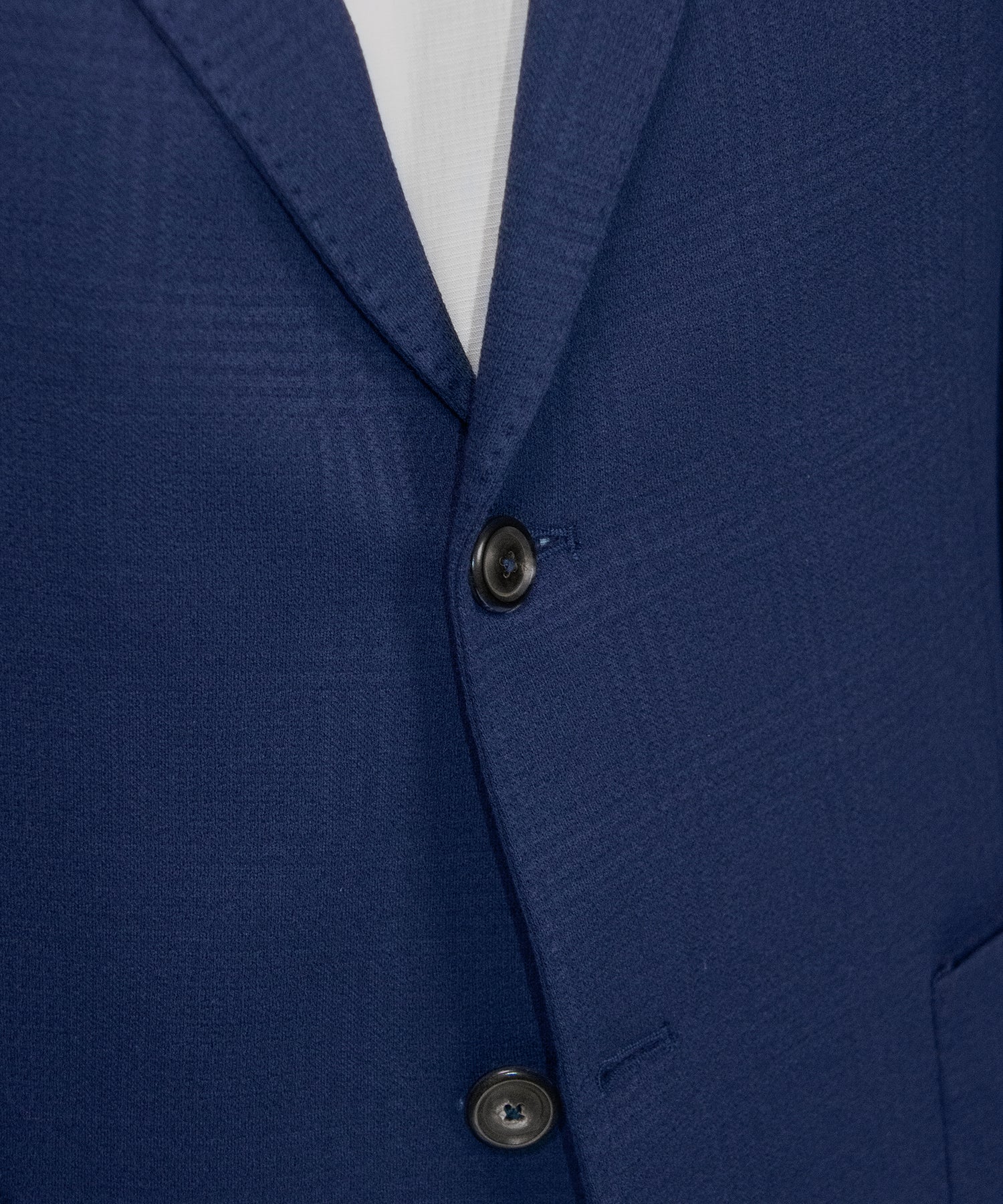 Cobalt Blue Textured Cotton Blazer