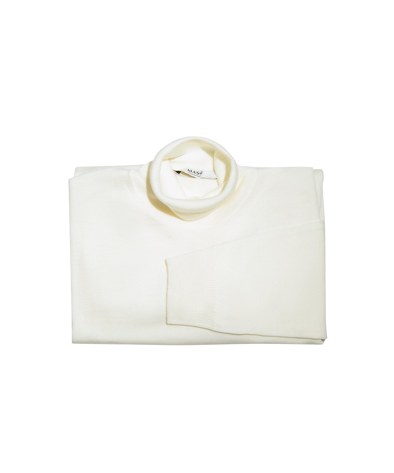 MASQ CREAM ROLL NECK SWEATER RN5002-0400