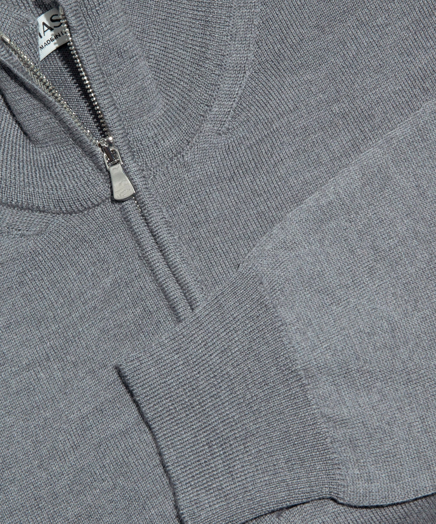 MASQ SILVER 3/4 ZIP SWEATER 5011-0350