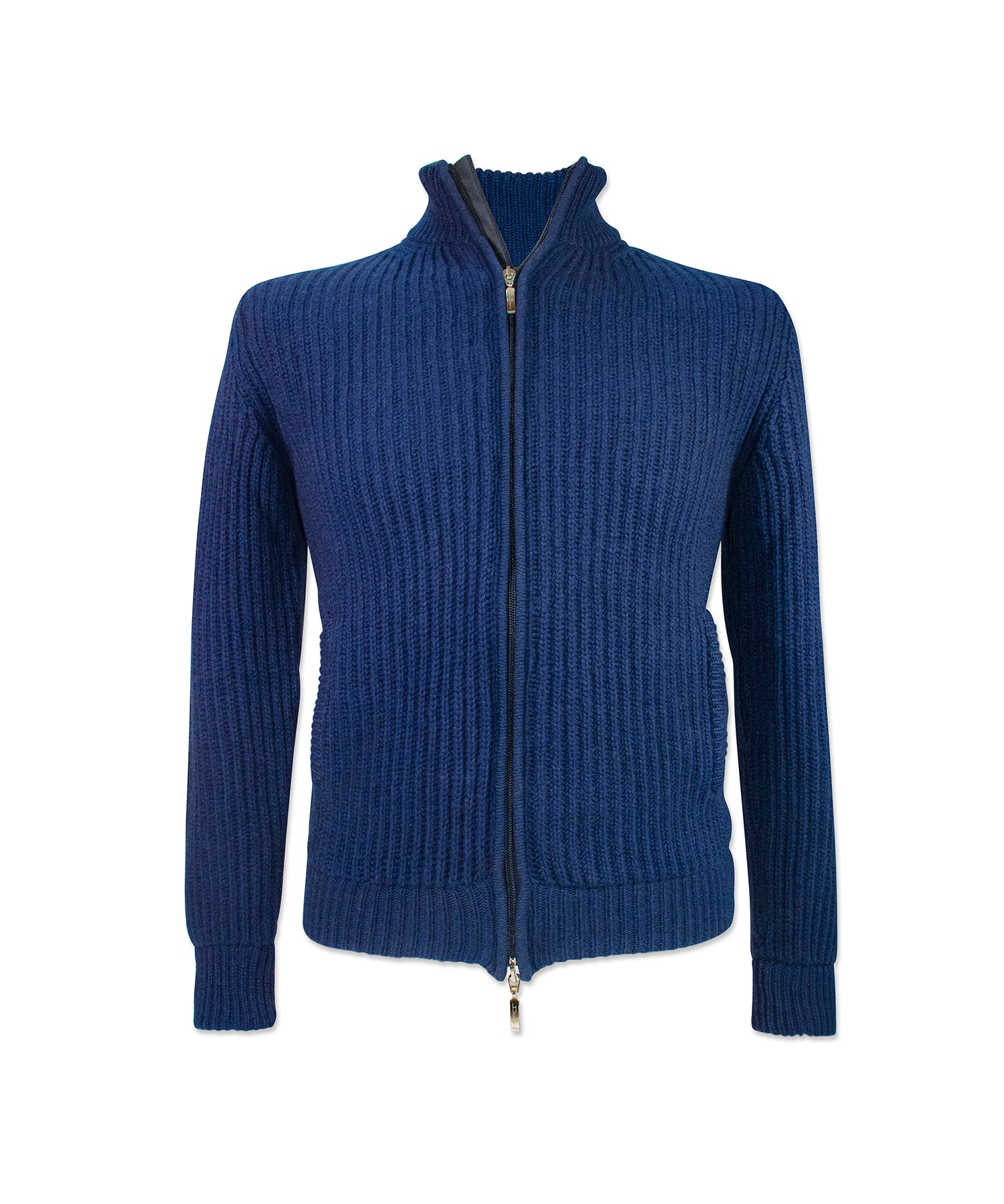 M BLUE BLOUSON CAS/WOOL