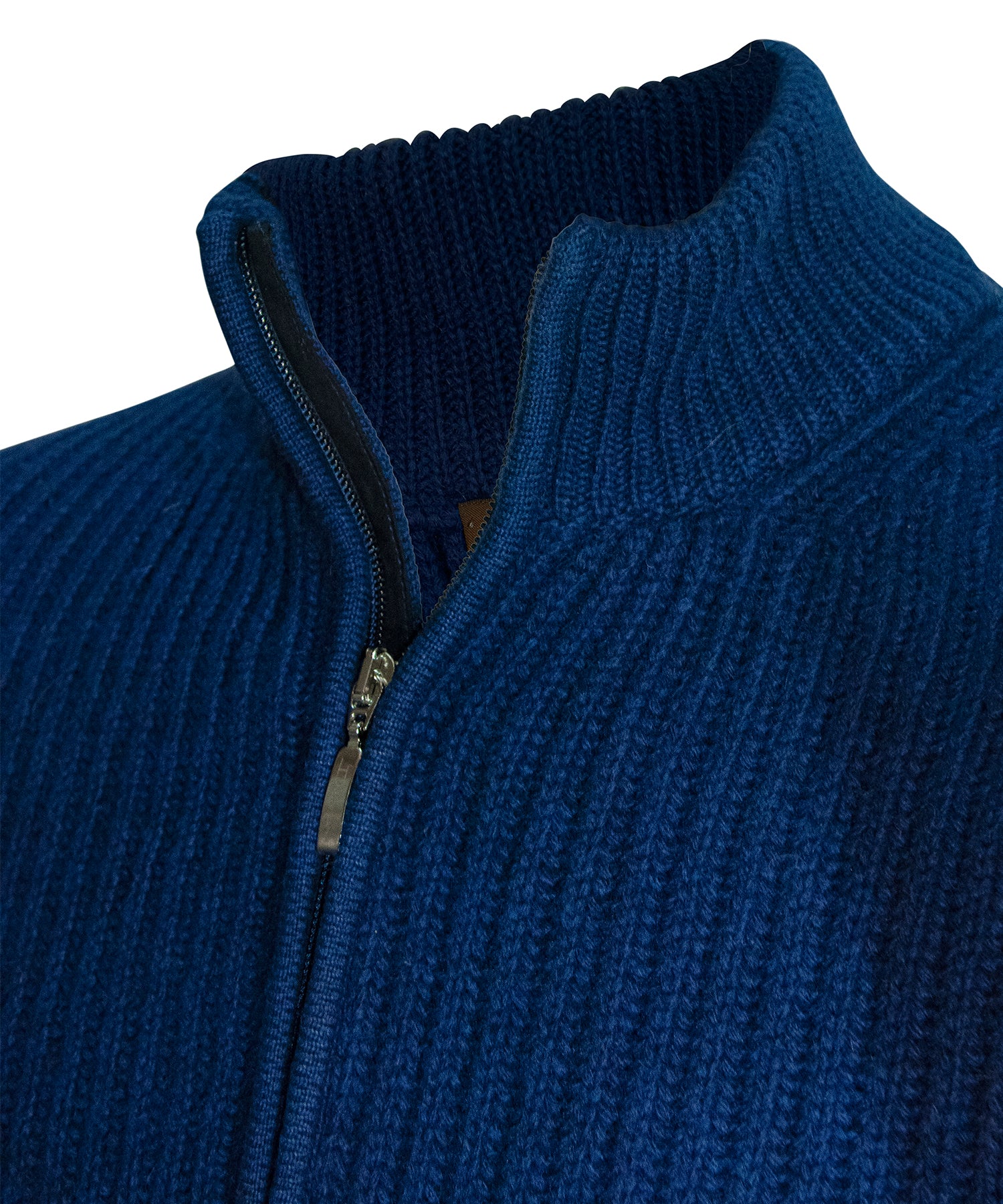 M BLUE BLOUSON CAS/WOOL