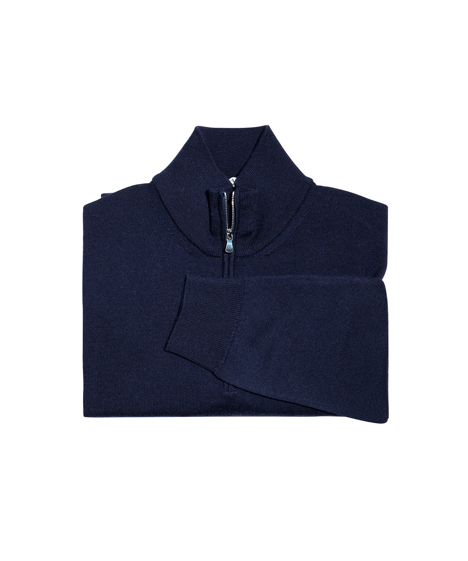 MASQ NAVY 3/4 ZIP SWEATER 5011-0650