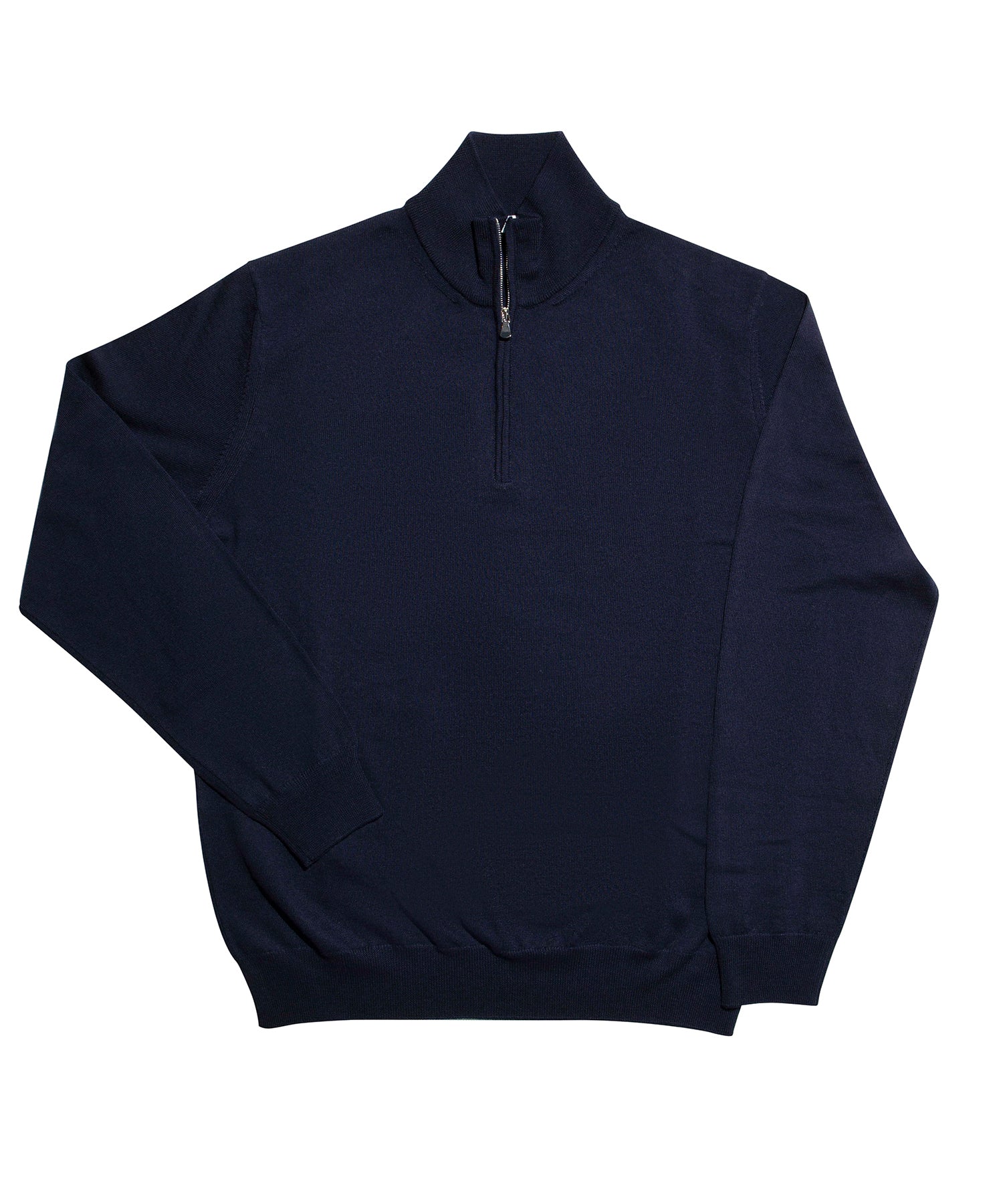 MASQ NAVY 3/4 ZIP SWEATER 5011-0650