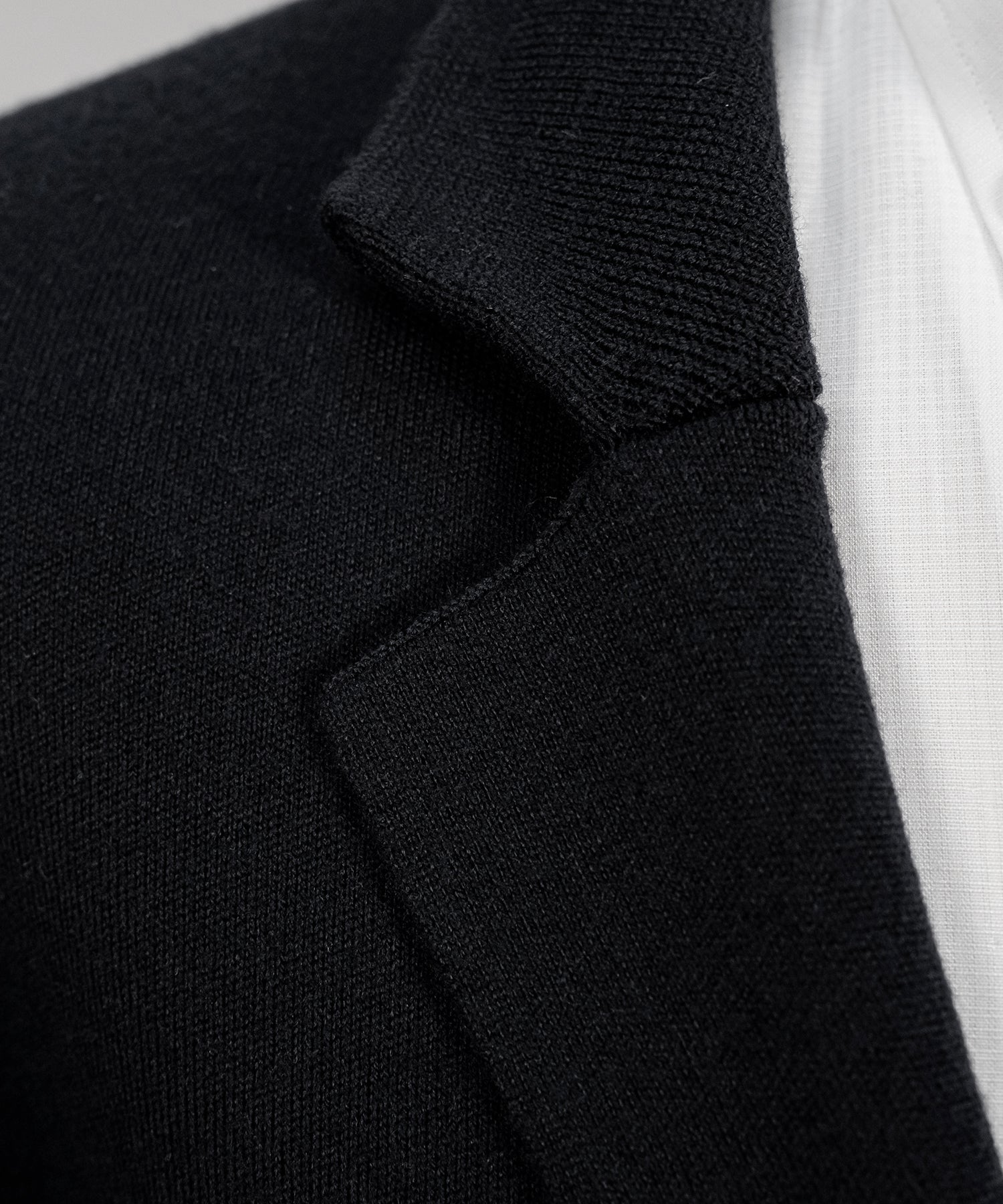 BLACK SUPER FINE WOOL BLAZER M5621-7088