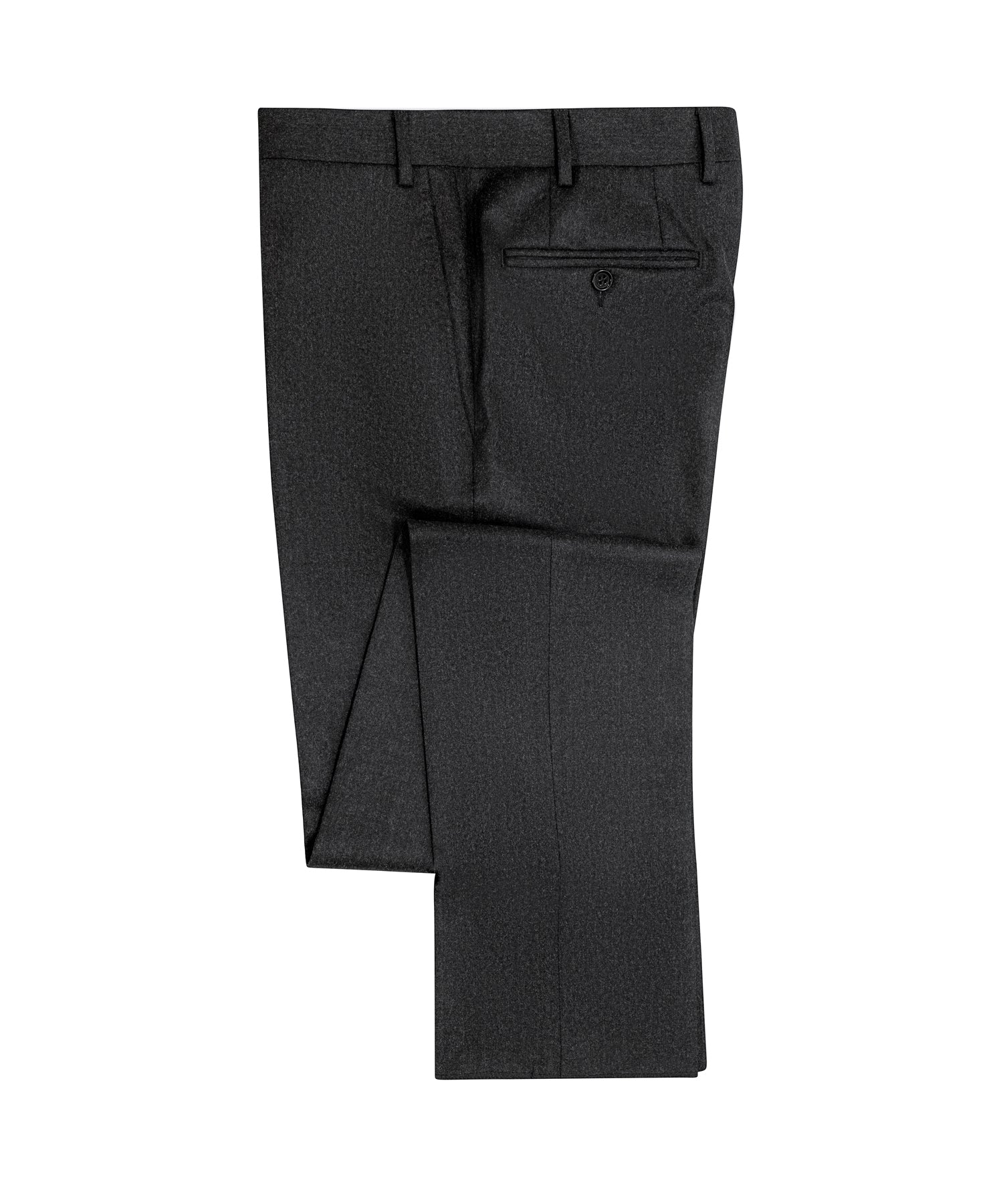 CHARCOAL FLANNEL PICK LAPEL