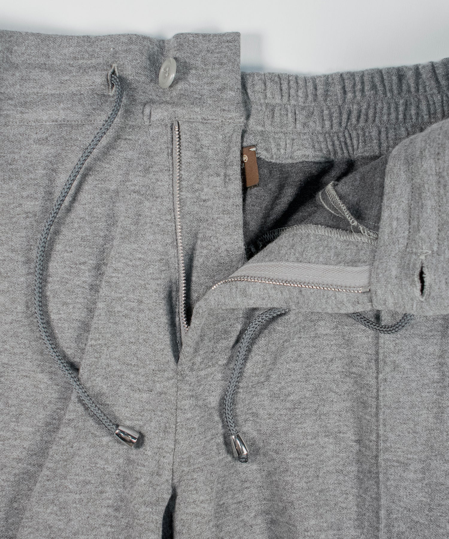 Grey Cashmere-Cotton Joggers