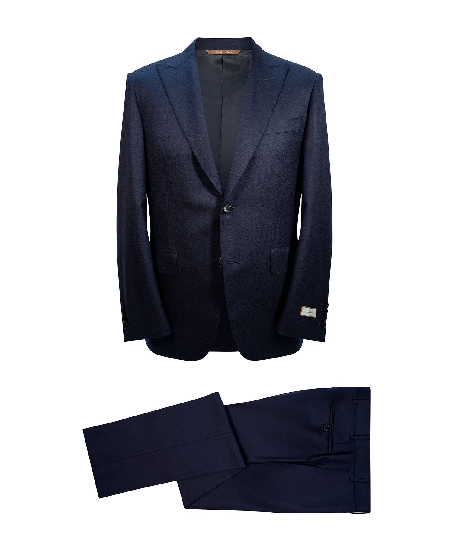 NAVY STRIPES FLANNEL PICK LAPEL