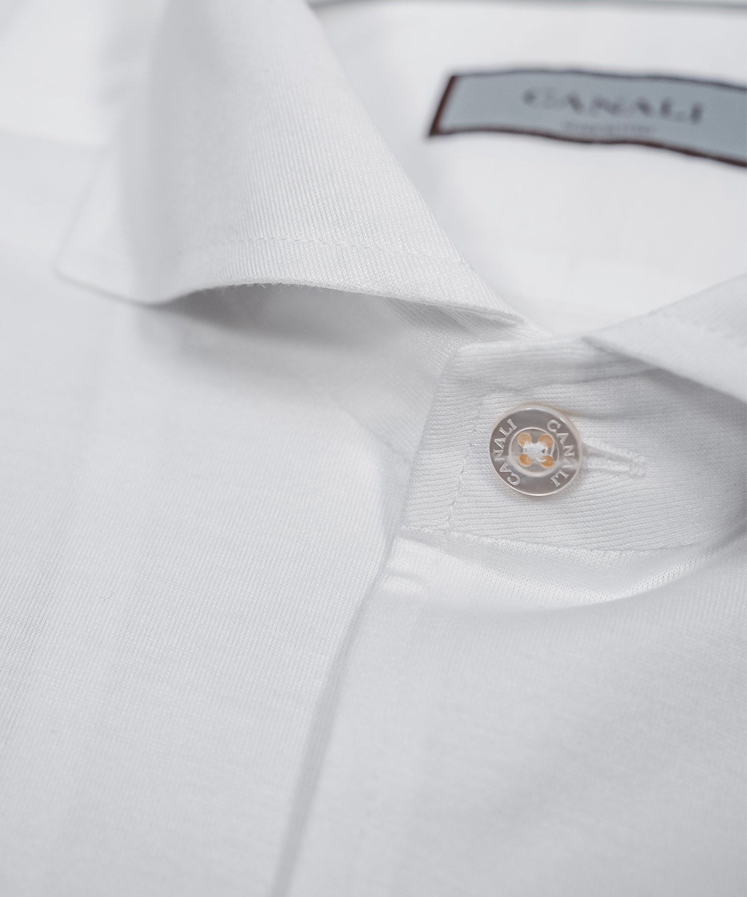 WHITE JERSEY SPORT SHIRT: CSL7056-001