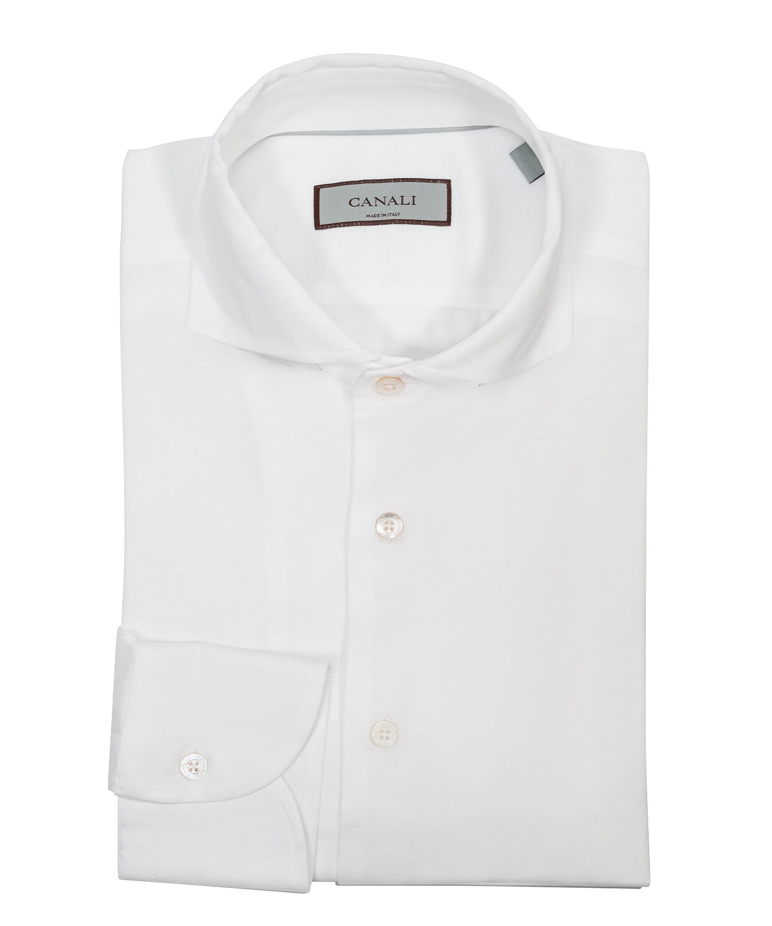 WHITE JERSEY SPORT SHIRT: CSL7056-001