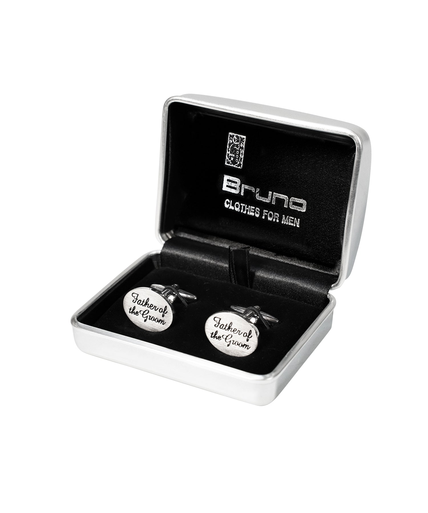 Father of the Groom Silver Cufflinks
