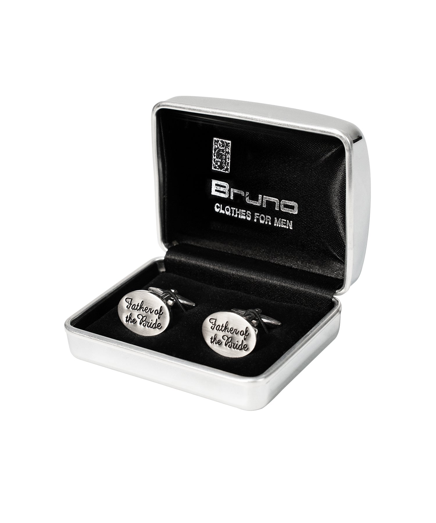 Father of the Bride Silver Cufflinks