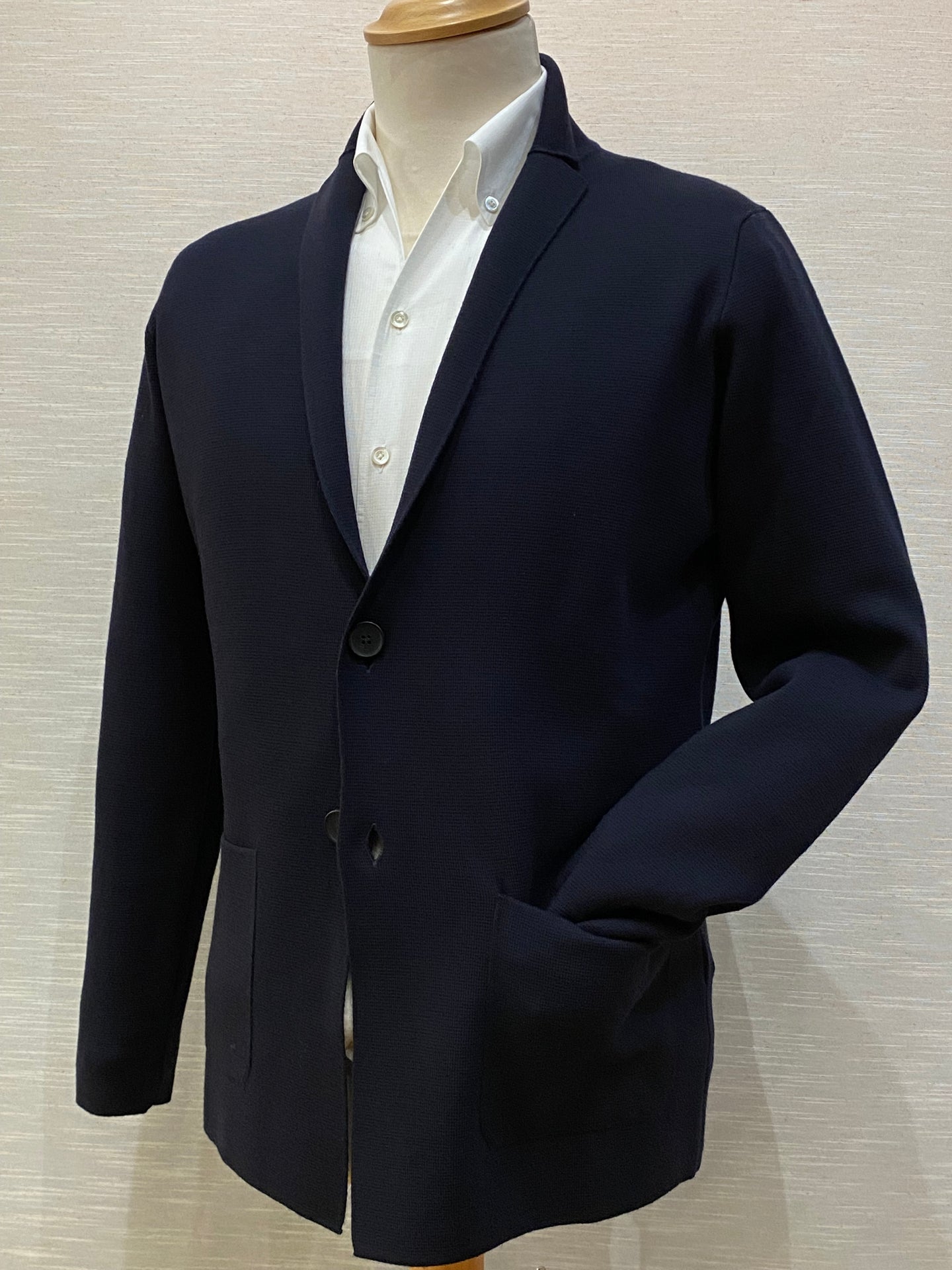 KNITTED BLAZER - SUPER FINE WOOL - F.LAURENTIIS