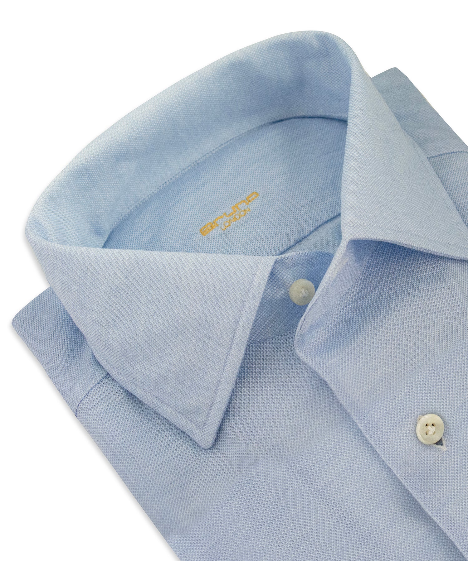 Light Blue Textured Cotton Shirt