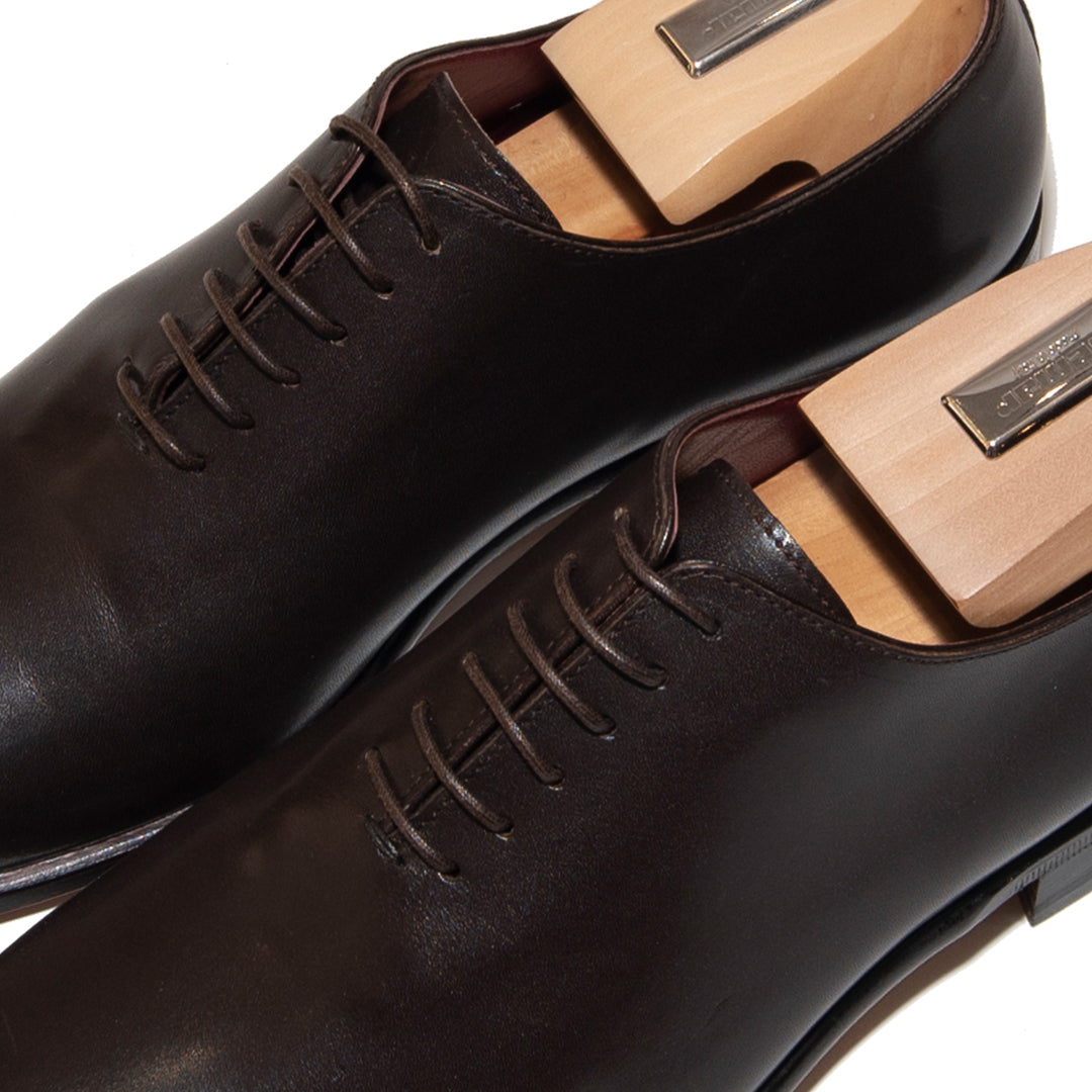 BROWN LEATHER LACE UP