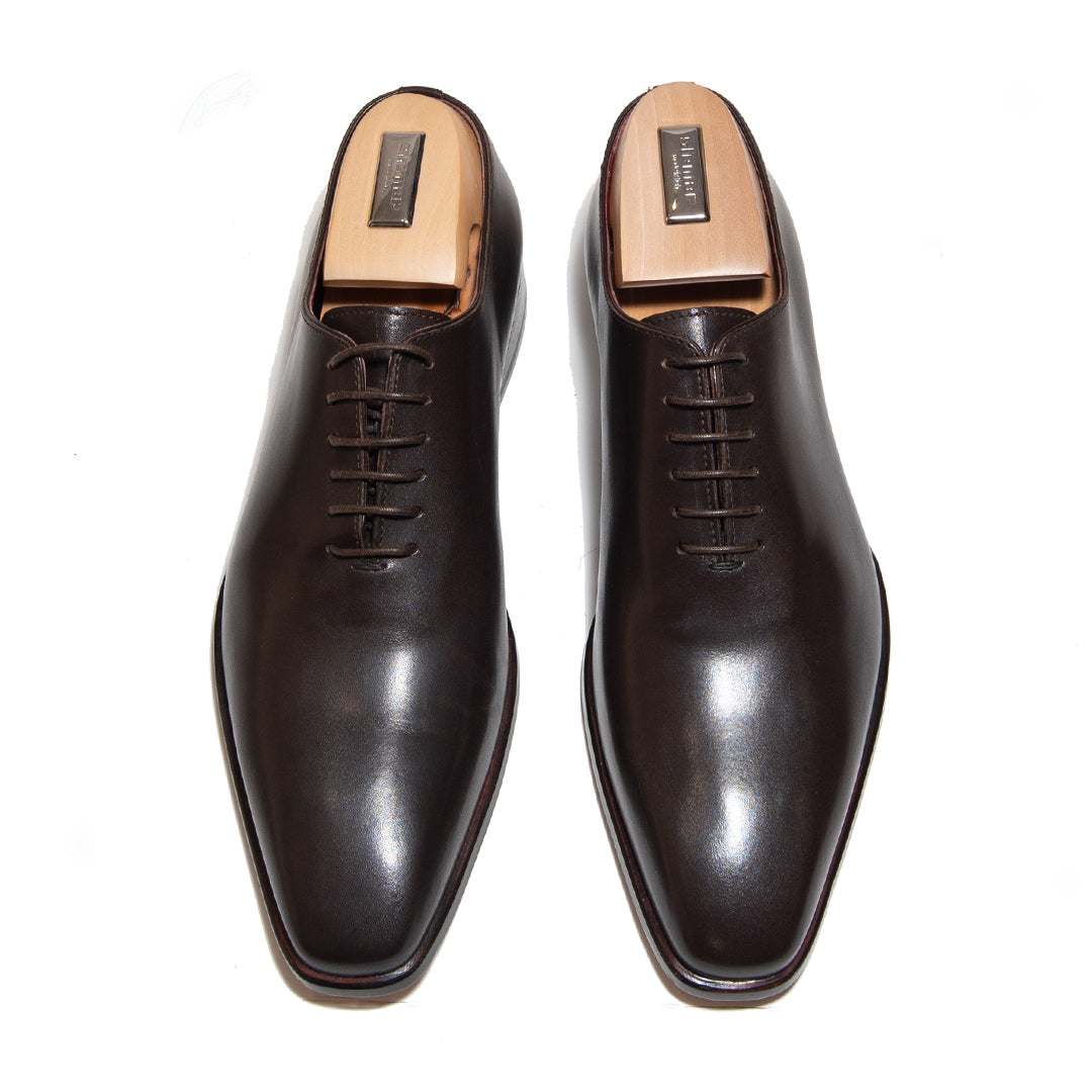 BROWN LEATHER LACE UP