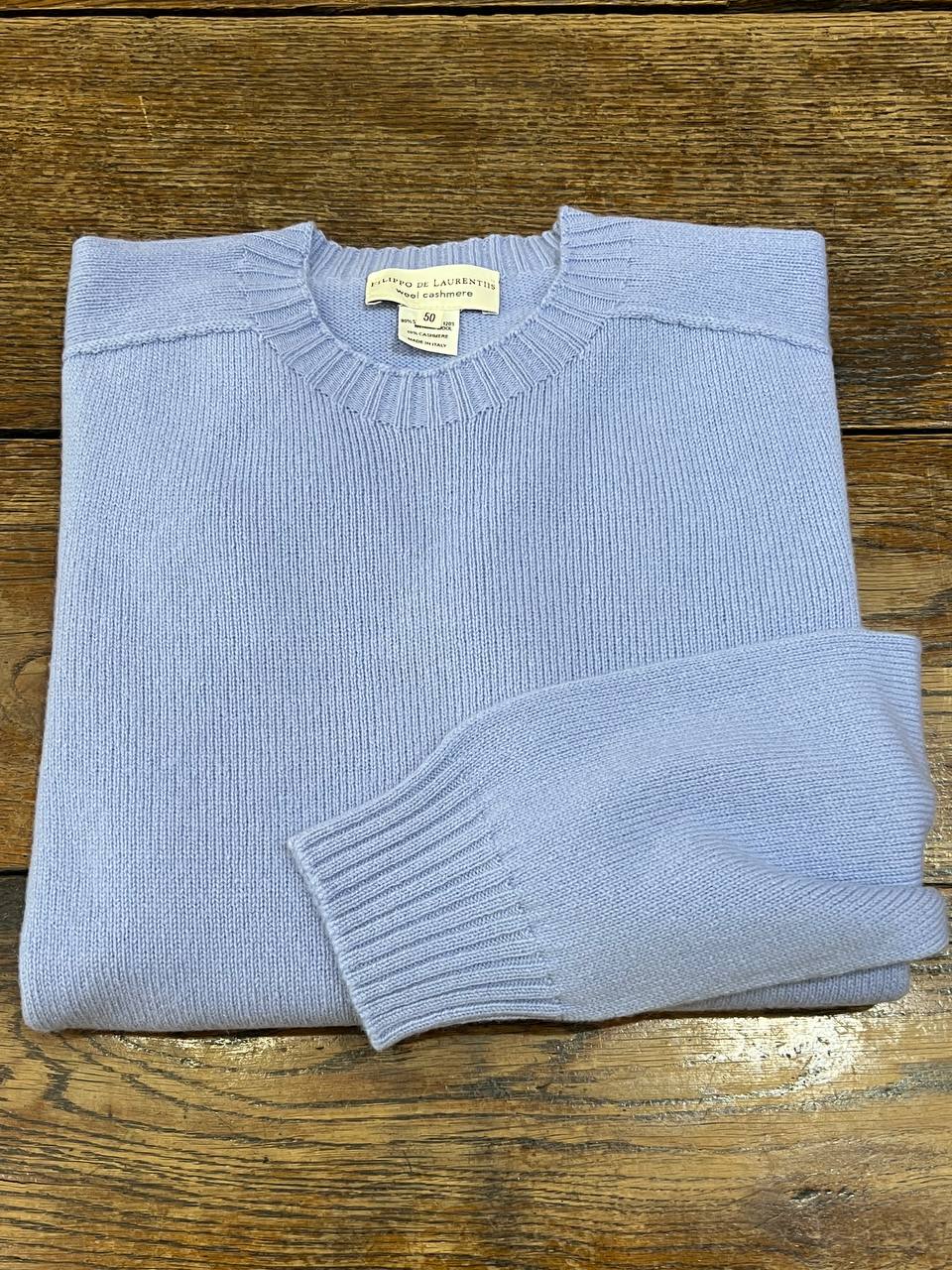 CREWNECK SADDLE P.BLUE WC7R320