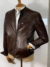 Load image into Gallery viewer, LAMB SKIN BLOUSON BROWN

