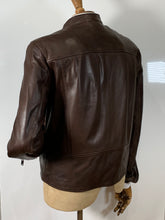 Load image into Gallery viewer, LAMB SKIN BLOUSON BROWN
