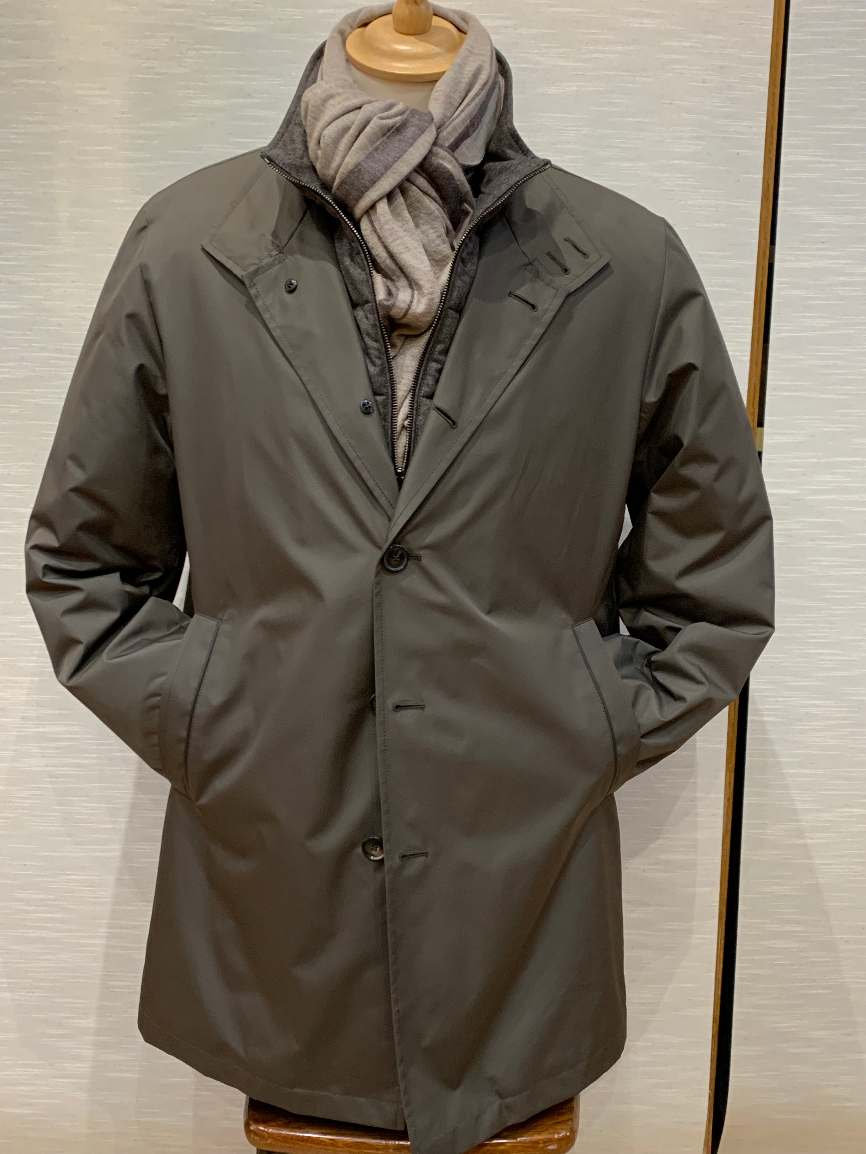 MICROFIBRE COAT 01624GO280 BROWN