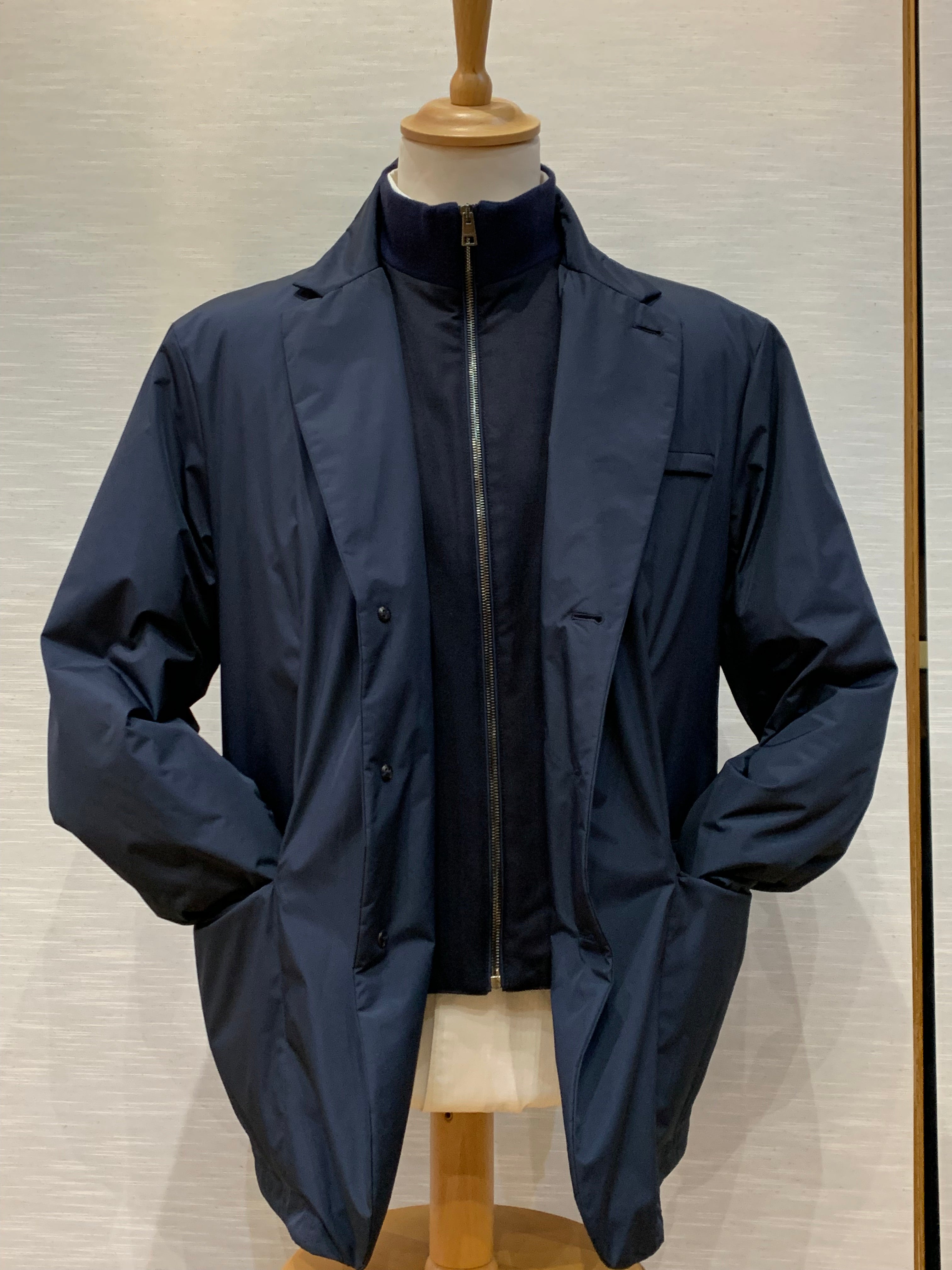 MICROFIBRE BLAZER 01624GO842 NAVY