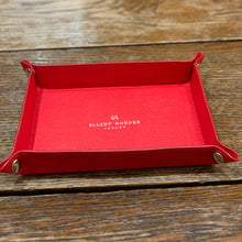 Load image into Gallery viewer, DAUPHIN LEATHER TRAY RED
