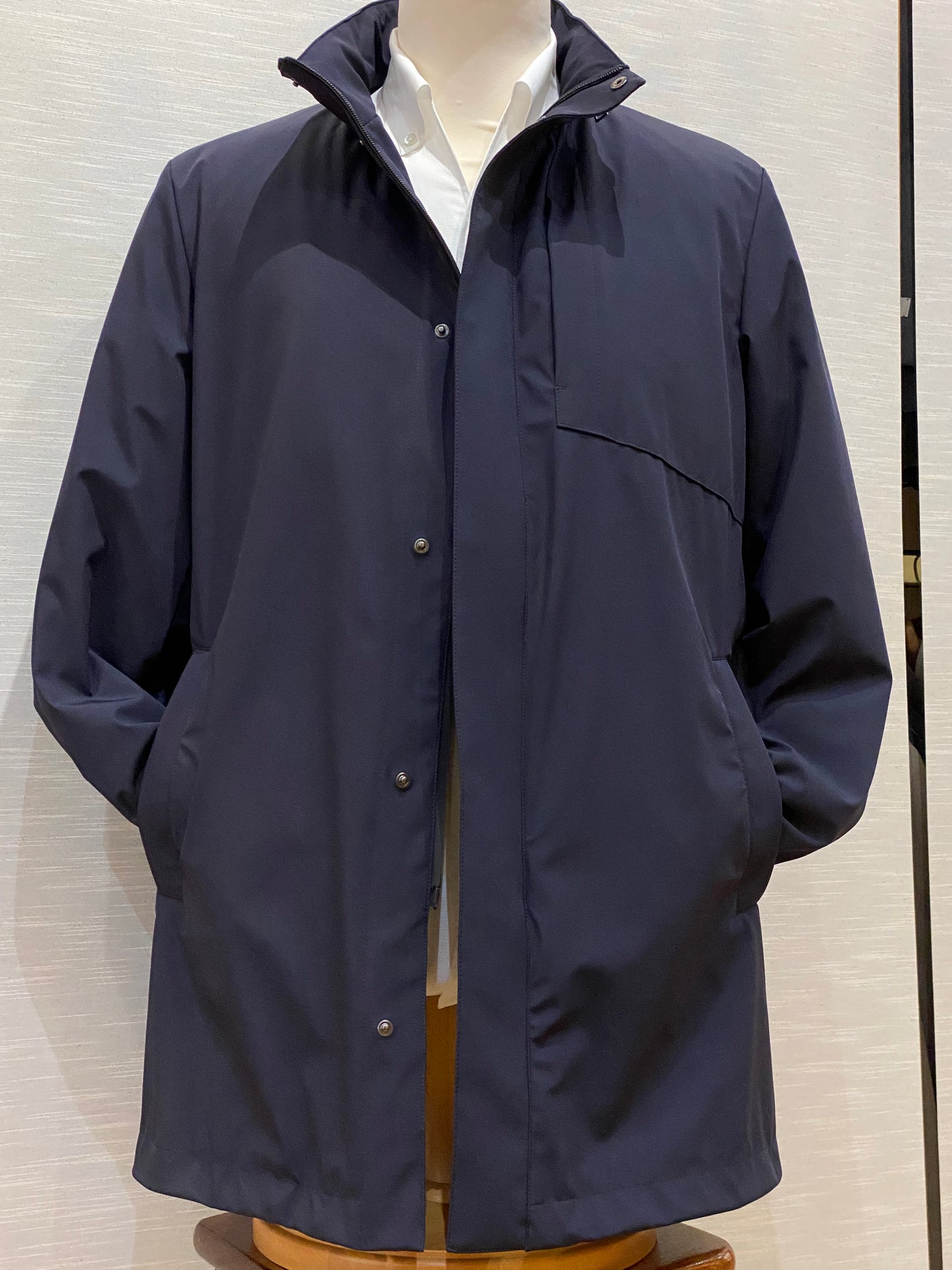 3/4 COAT ZIP OUT LINING NAVY 0021003-850