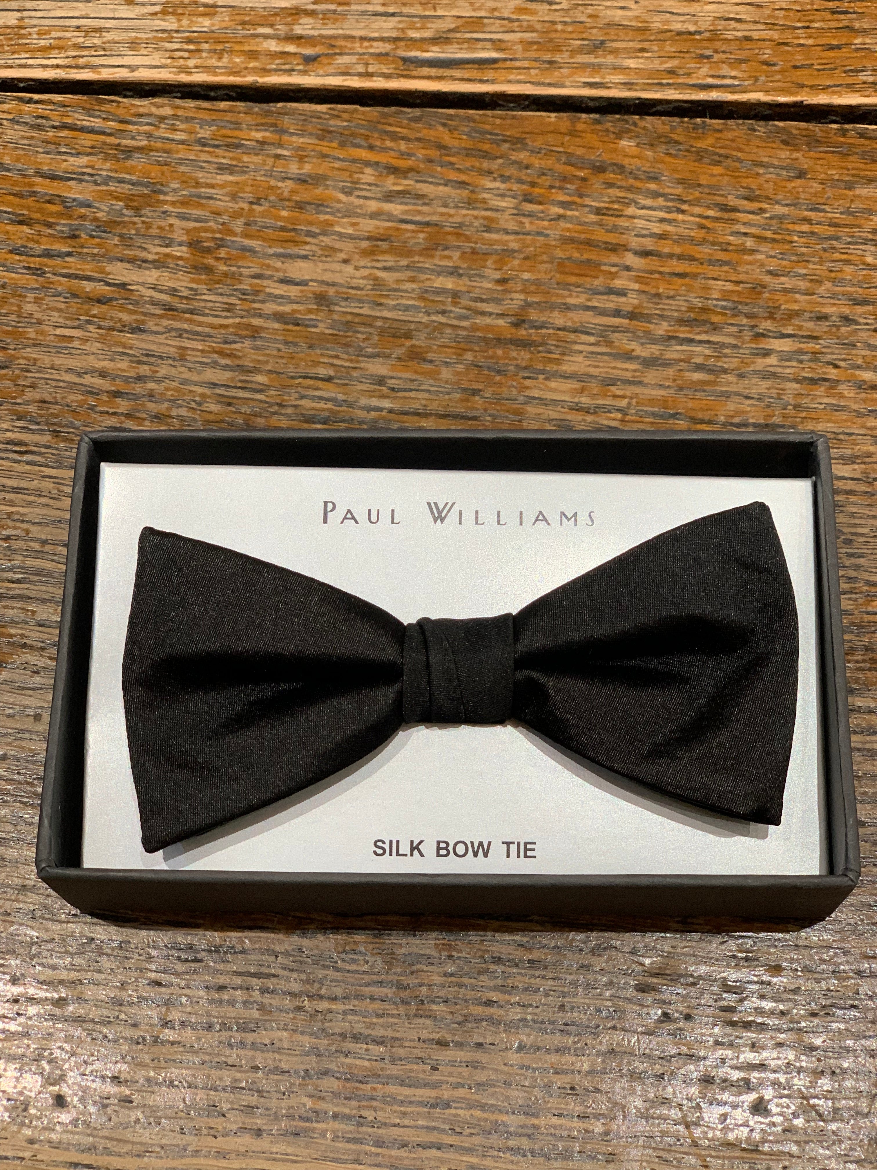 SILK BOW TIES BLACK