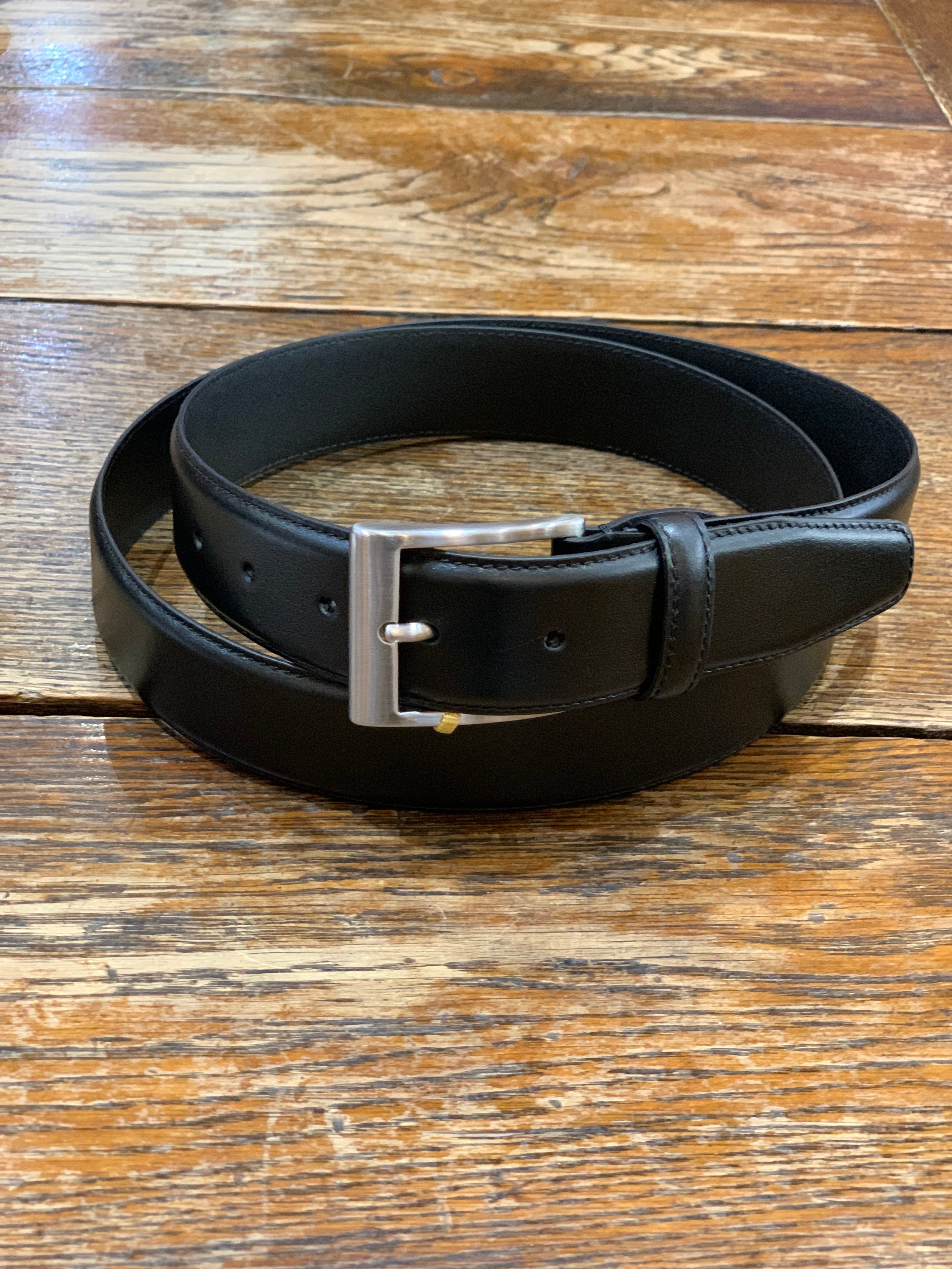 BLACK LEATHER BELT BLACK