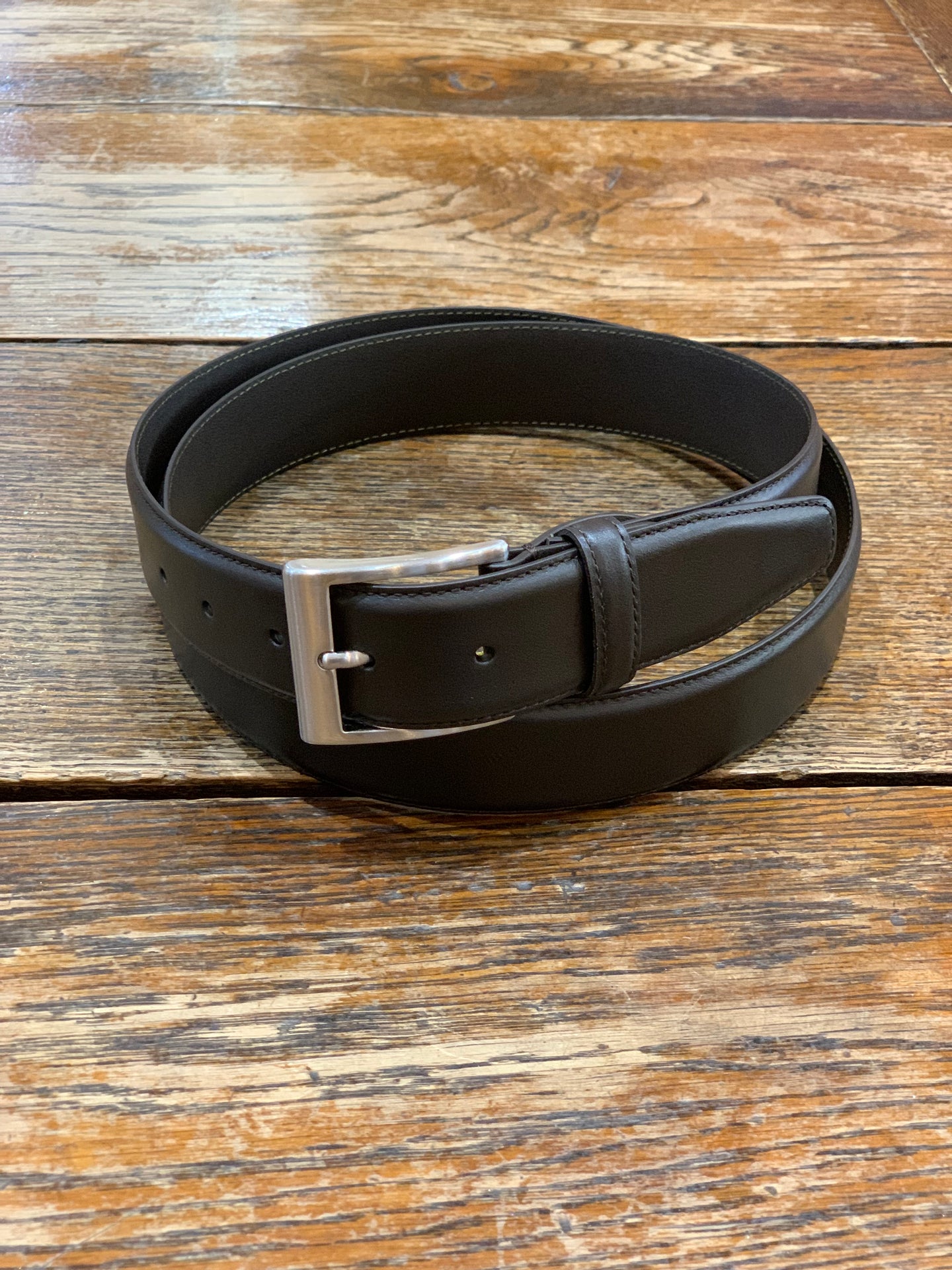 BROWN LEATHER BELT BROWN