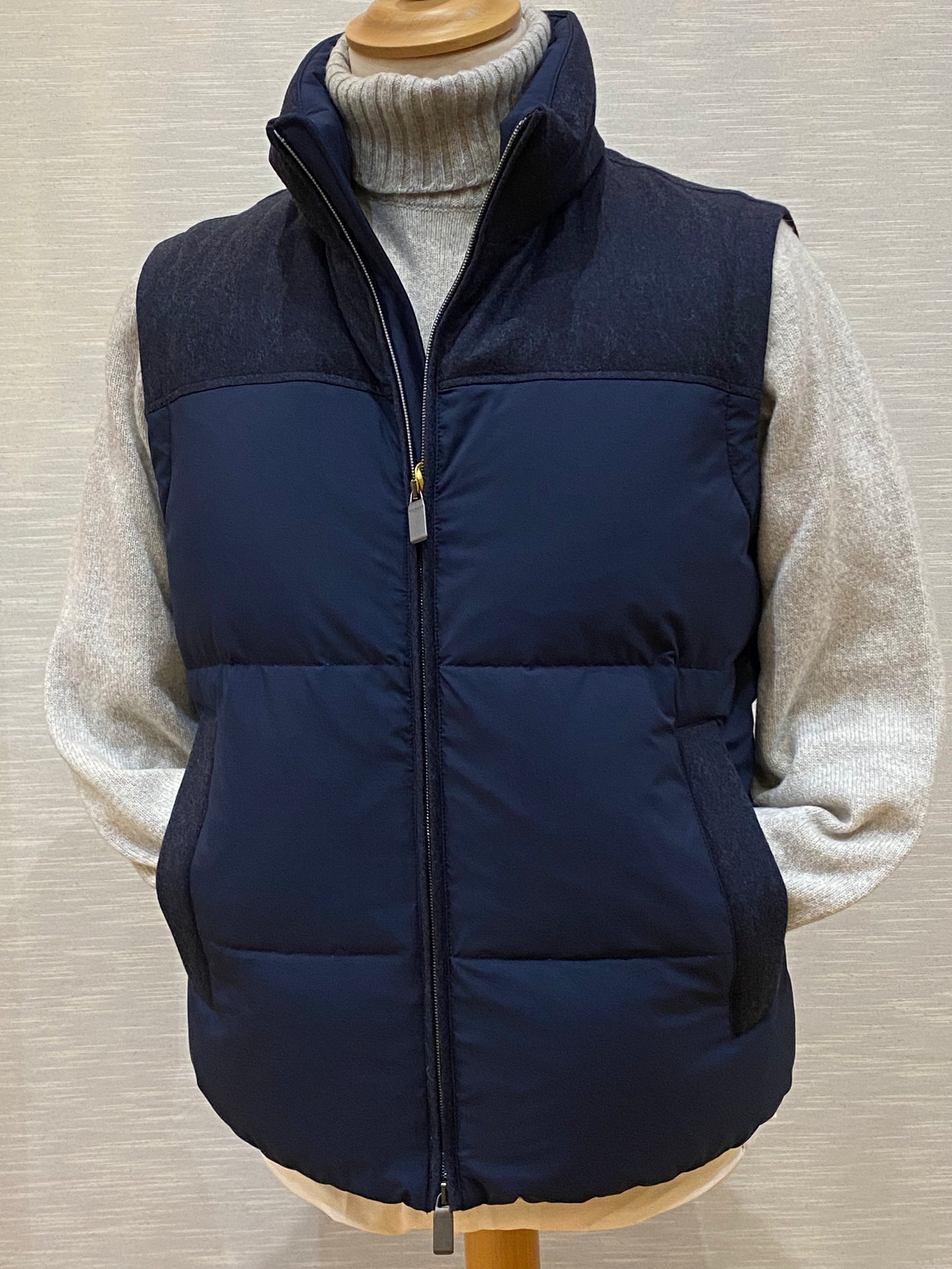 QUILTED GILET NAVY SG01767-301